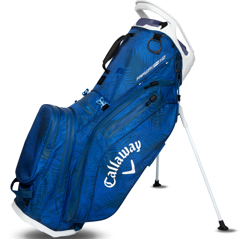 Callaway Fairway 14 HD Waterproof Stand Bag – Blue Palms/Light Grey