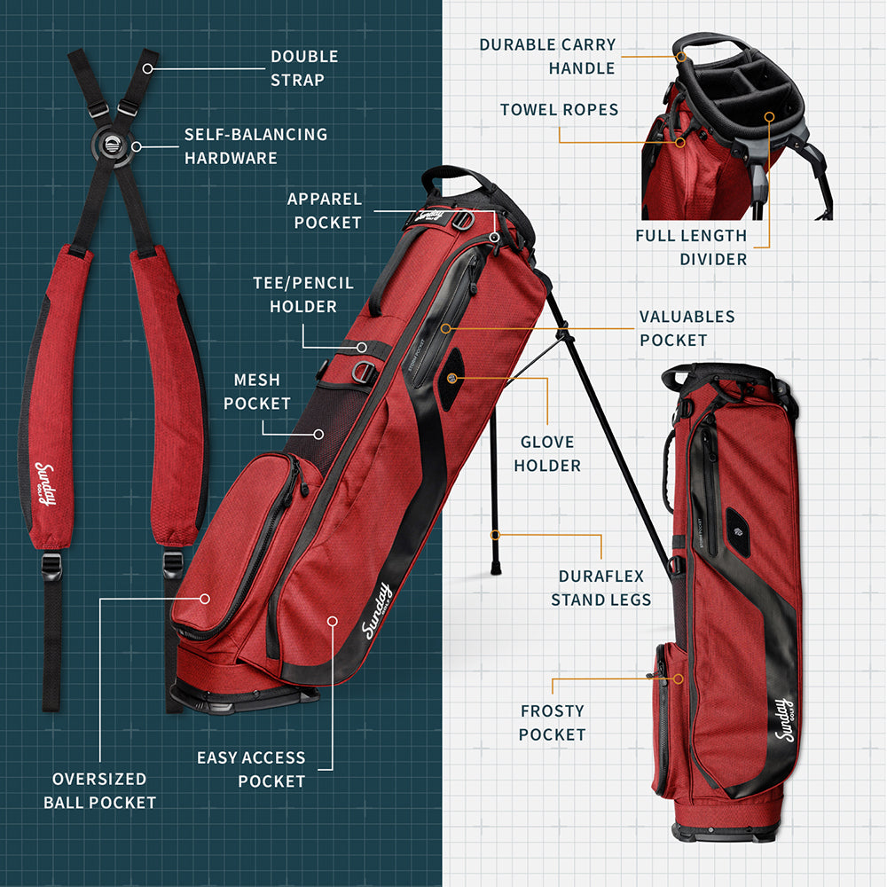Sunday Golf El Camino Stand Bag – Ron Burgundy