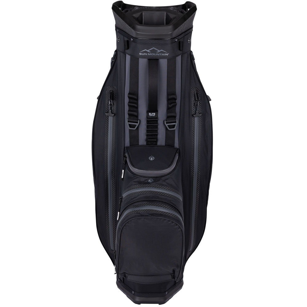 Sun Mountain H2NO ELITE Waterproof Cart Bag – Black/Steel