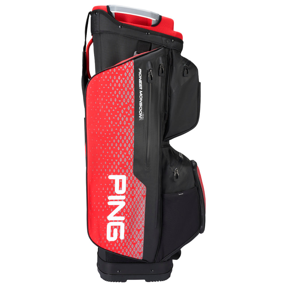 Ping Pioneer Monsoon 231 Waterproof Cart Bag – Black/Red