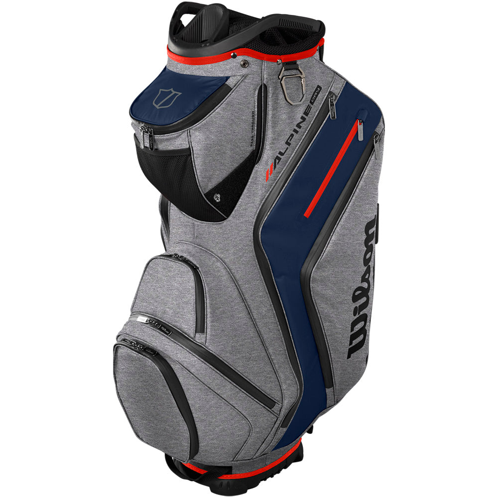 Wilson Alpine Dry Waterproof Cart 14 Bag – Navy/Grey/Red