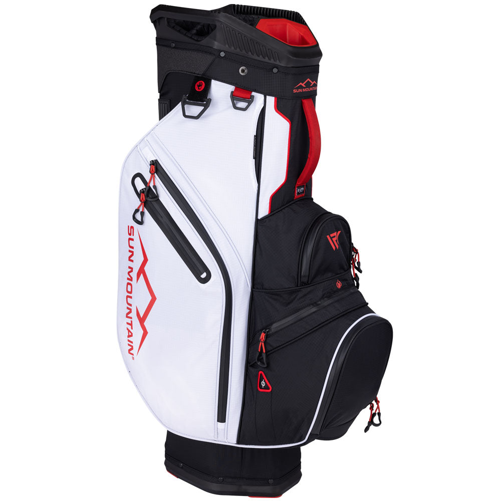 Sun Mountain E-Lite Cart Bag – Black/White/Red