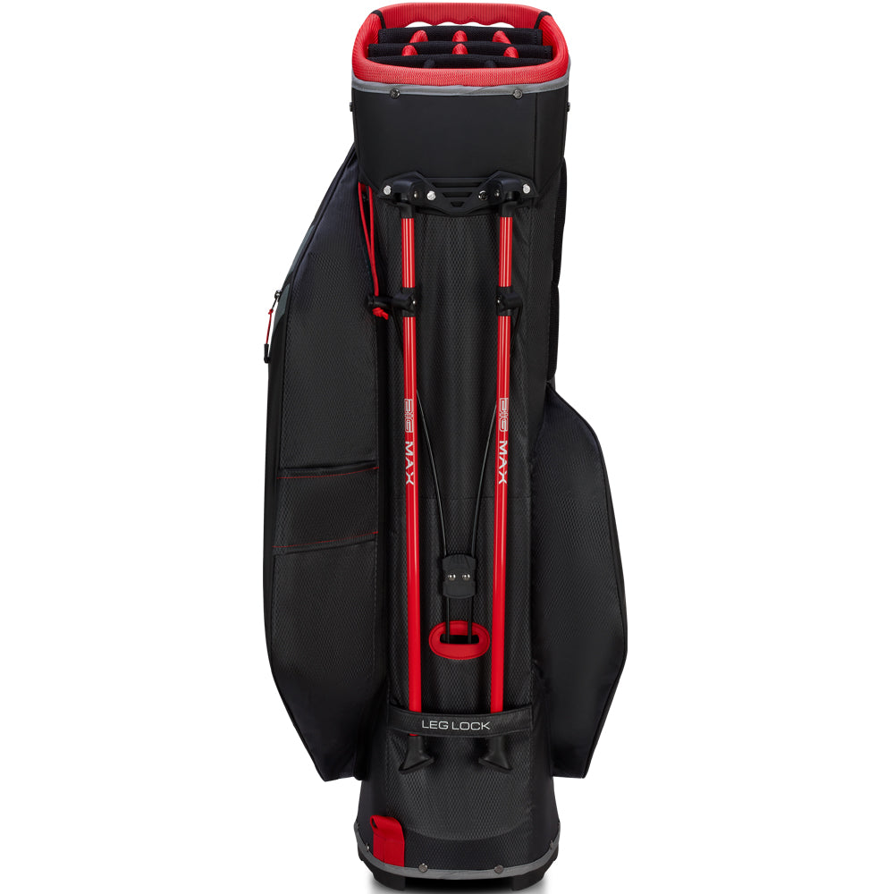 Big Max Dri Lite Hybrid Tour 2 Stand/Cart Bag – Black/Charcoal/Red