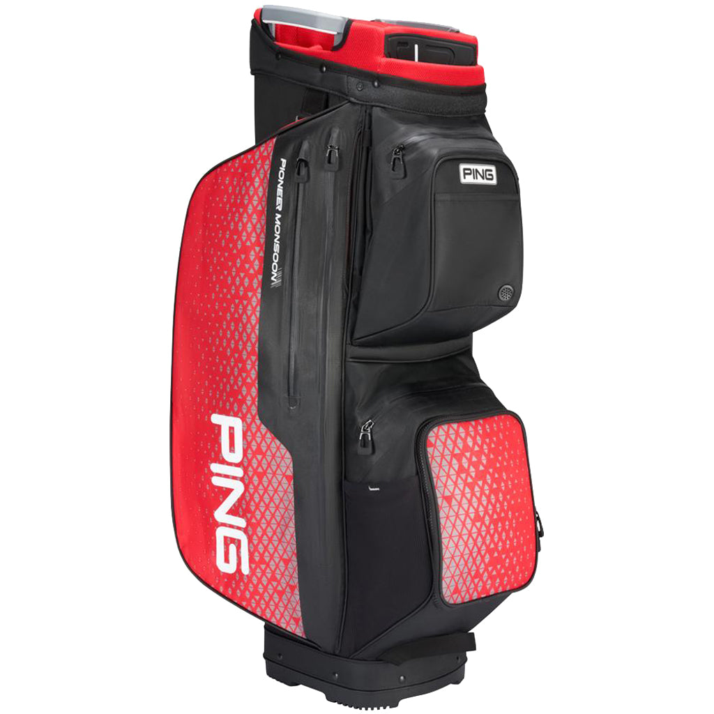 Ping Pioneer Monsoon 231 Waterproof Cart Bag – Black/Red
