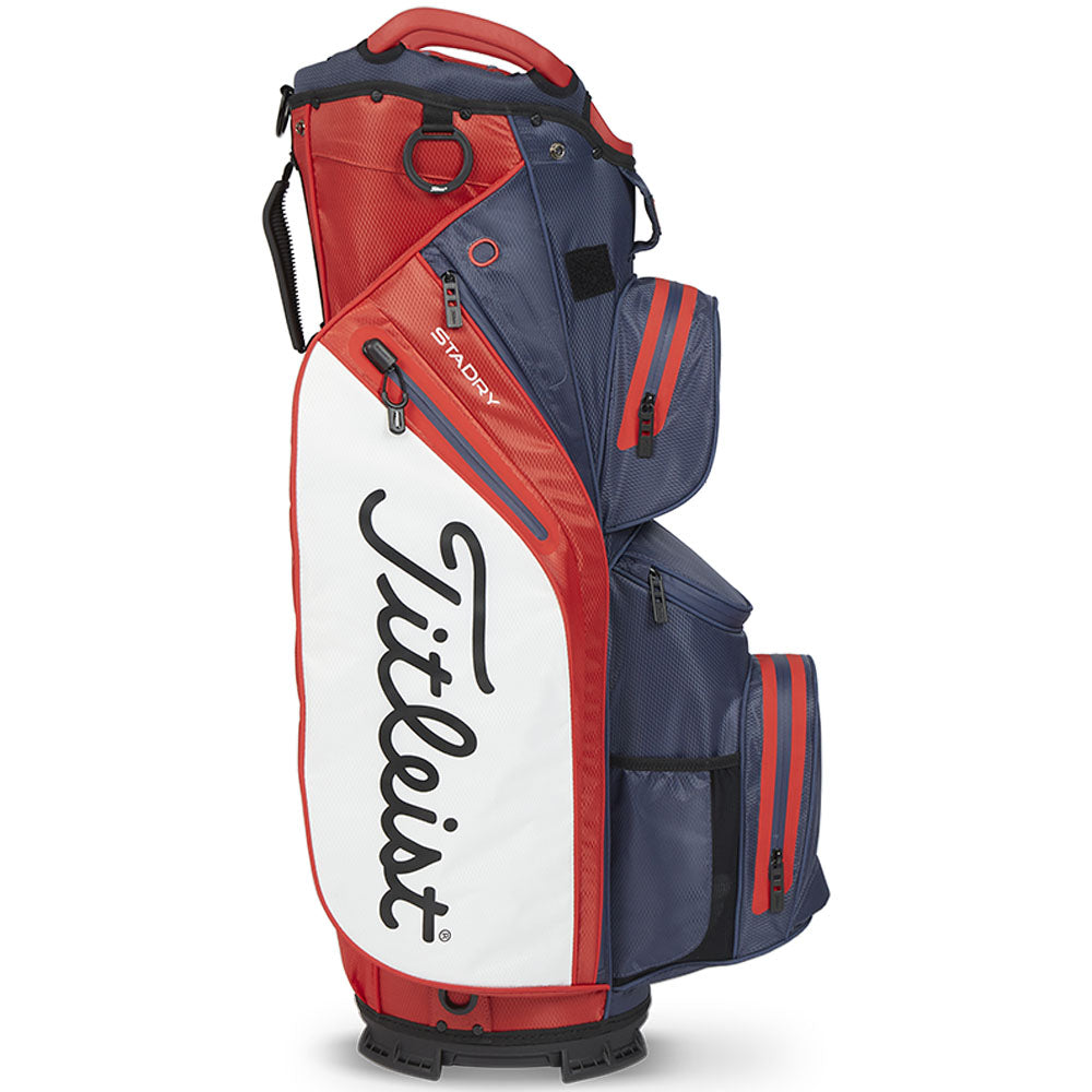 Titleist Cart 14 StaDry Waterproof Cart Bag – Navy/Red/White
