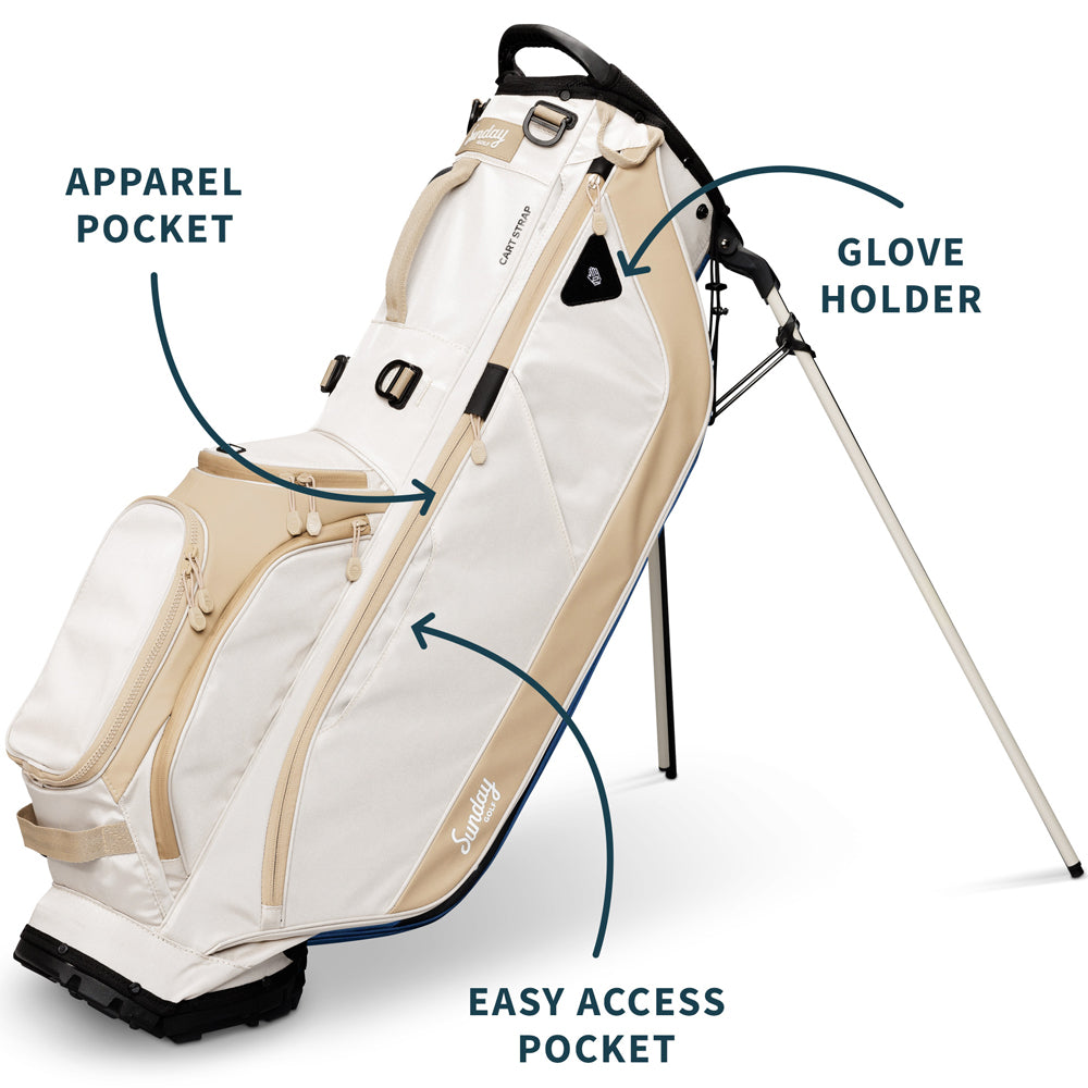 Sunday Golf Ryder ’23 Stand Bag  – Toasted Almond