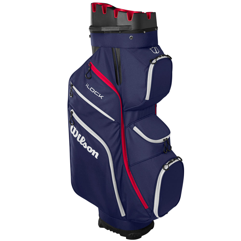 Wilson I-Lock Cart Bag – Navy/White/Red