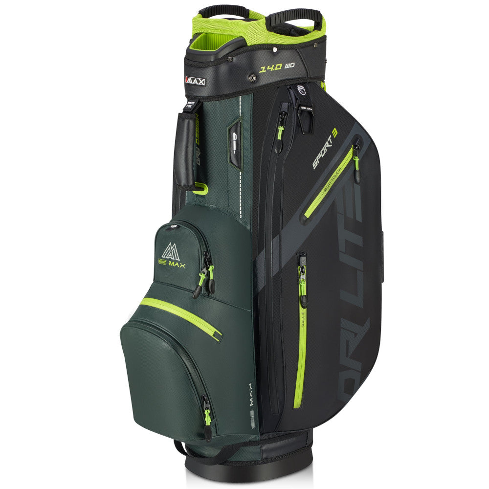 Big Max Dri Lite Sport 3 Cart Bag – Forest Green/Black/Lime