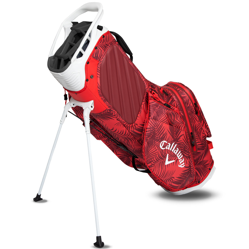 Callaway Fairway 14 HD Waterproof Stand Bag – Red Palms/Light Grey