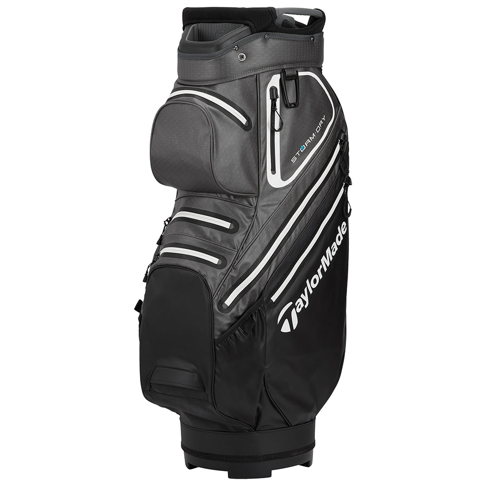 TaylorMade StormDry Cart Bag – Black/Grey/White