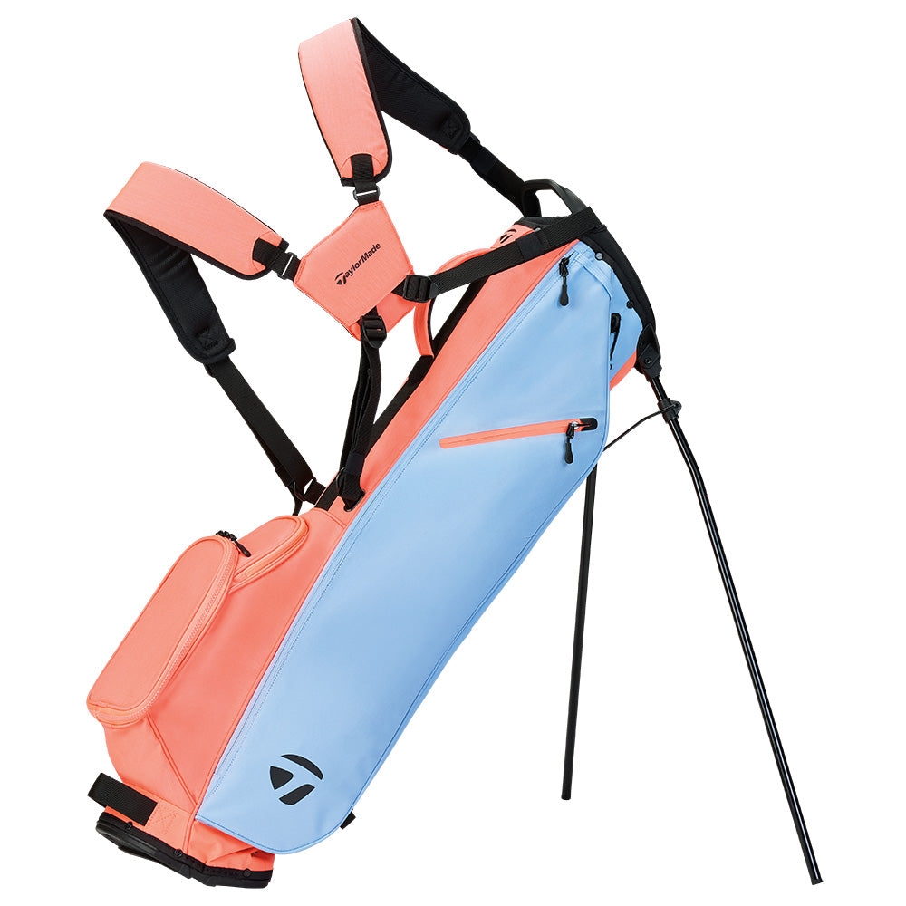TaylorMade Flextech Carry Stand Bag – Light Blue/Coral