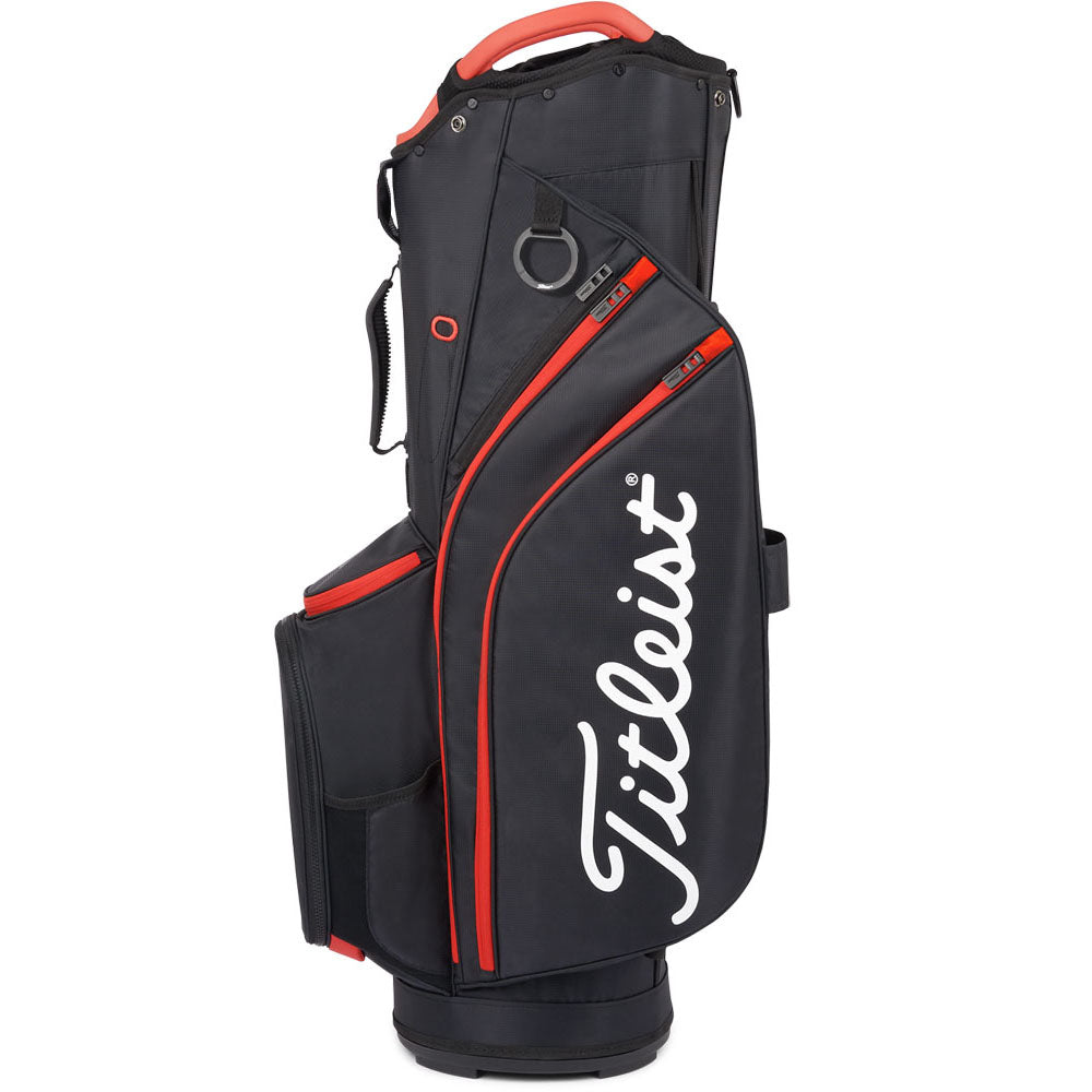 Titleist Cart 14 Lightweight Cart Bag – Black/Black/Red