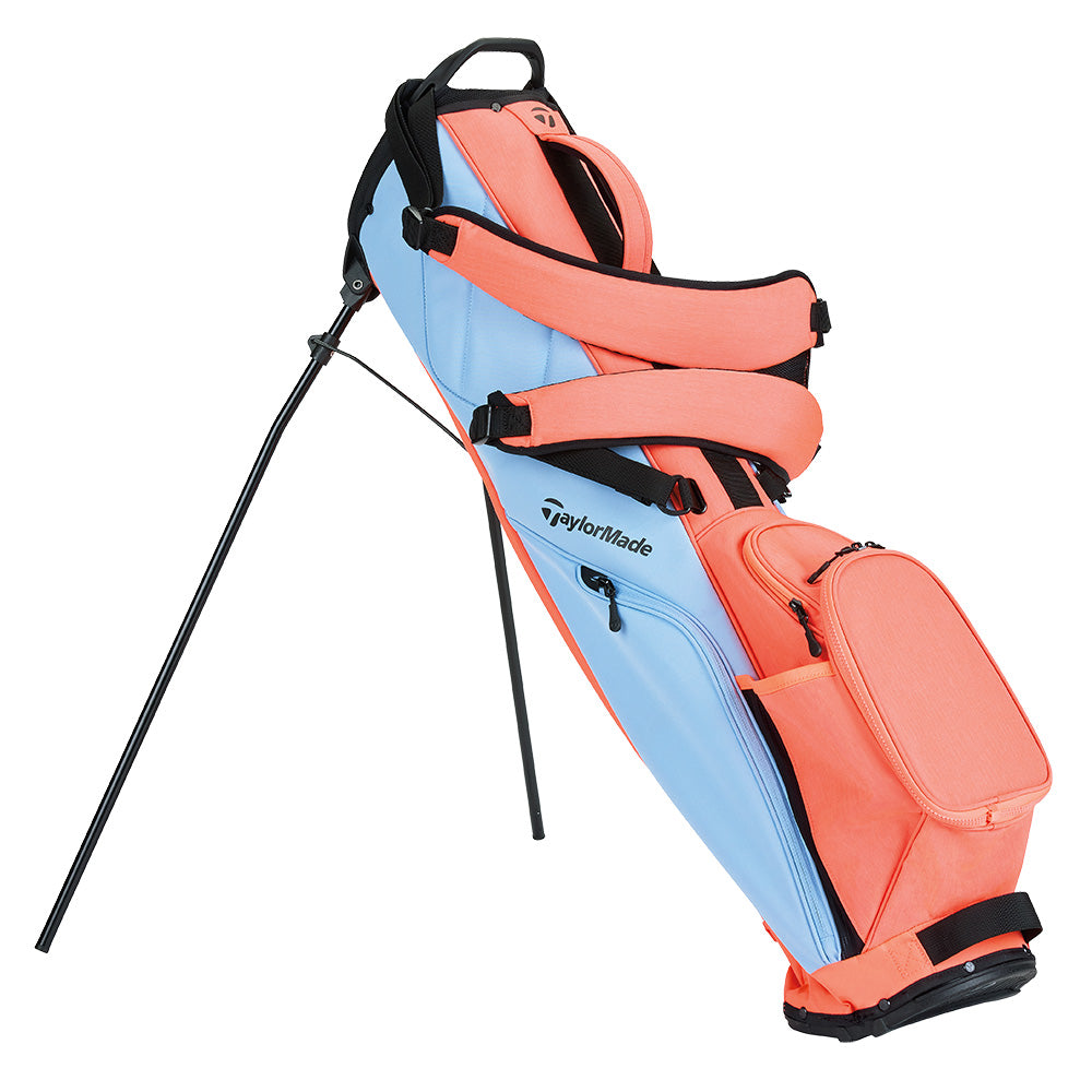 TaylorMade Flextech Carry Stand Bag – Light Blue/Coral