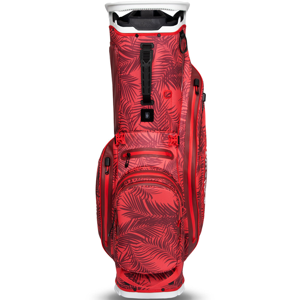 Callaway Fairway 14 HD Waterproof Stand Bag – Red Palms/Light Grey