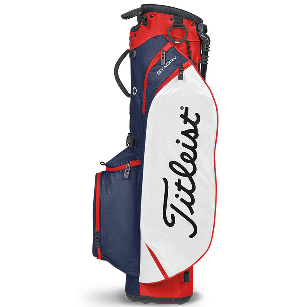 Titleist Players 4 StaDry Waterproof Stand Bag – Navy/White/Red