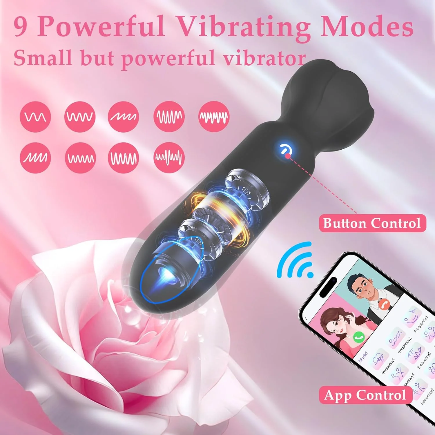 App Controlled Rechargeable Silicone Mini Bullet Vibrator (<45 dB) #Hold The Moan #Orgasmic Contractions #Real Orgasm