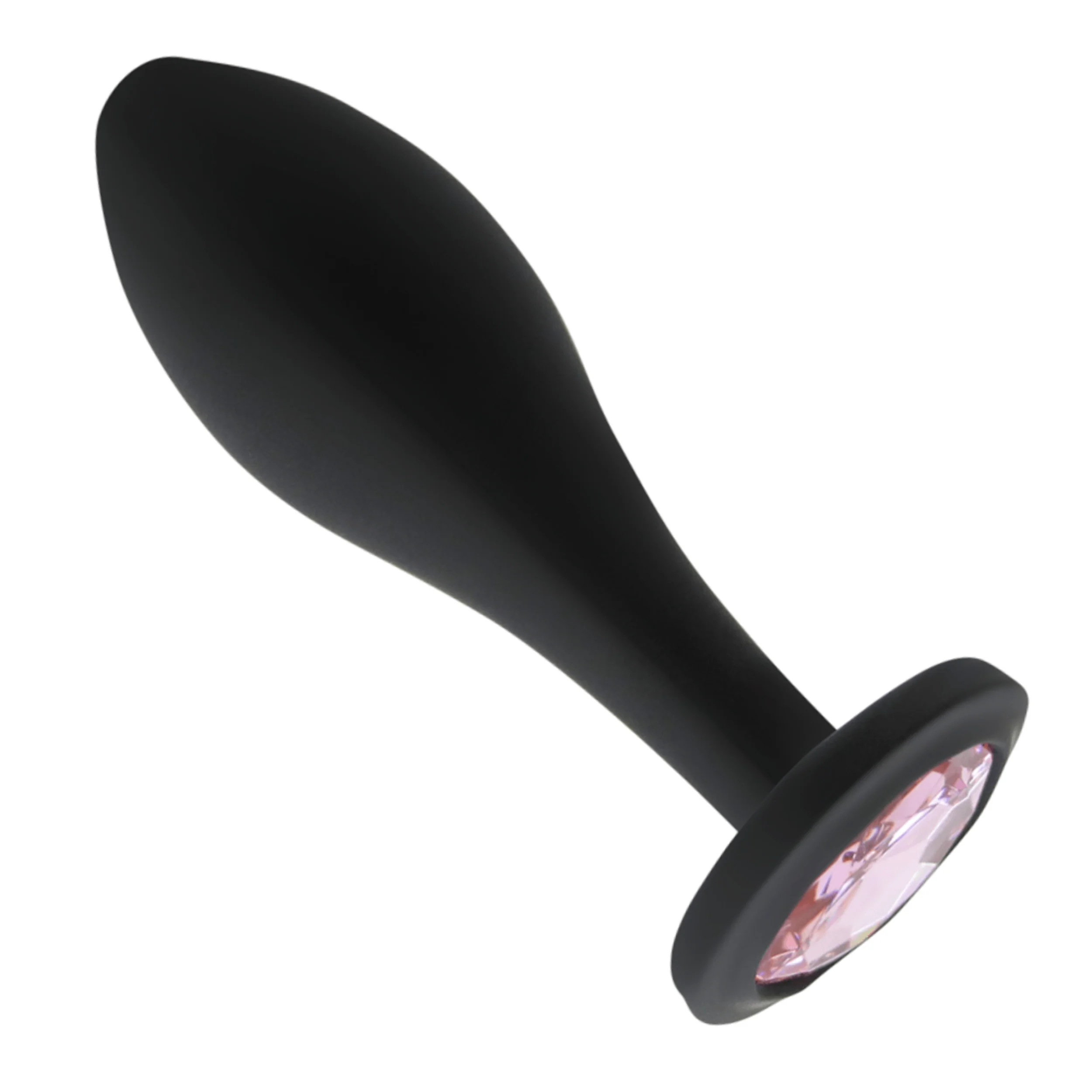 Bulbed Anal Plug with Jewel