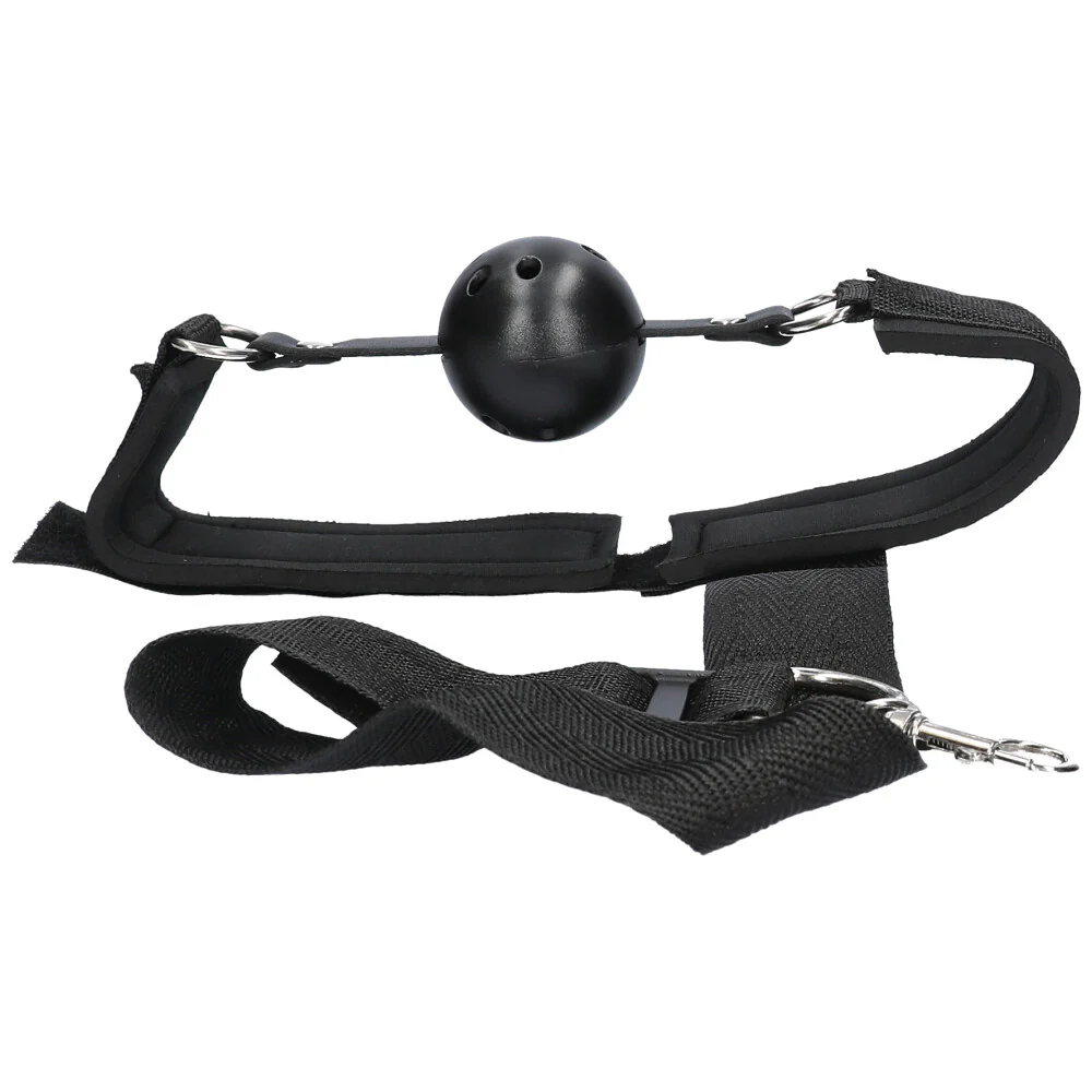 Bondage Restraints with Ball Gag and Cuffs