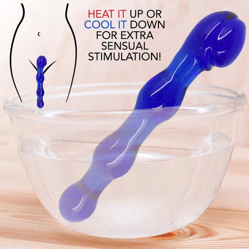 Tanzanite Wavy Glass Gem