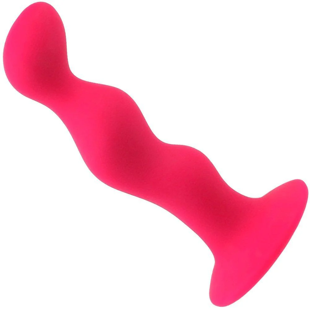 Bulbed Silicone Booty Love Anal Plug - Strong Suction Cup Base!