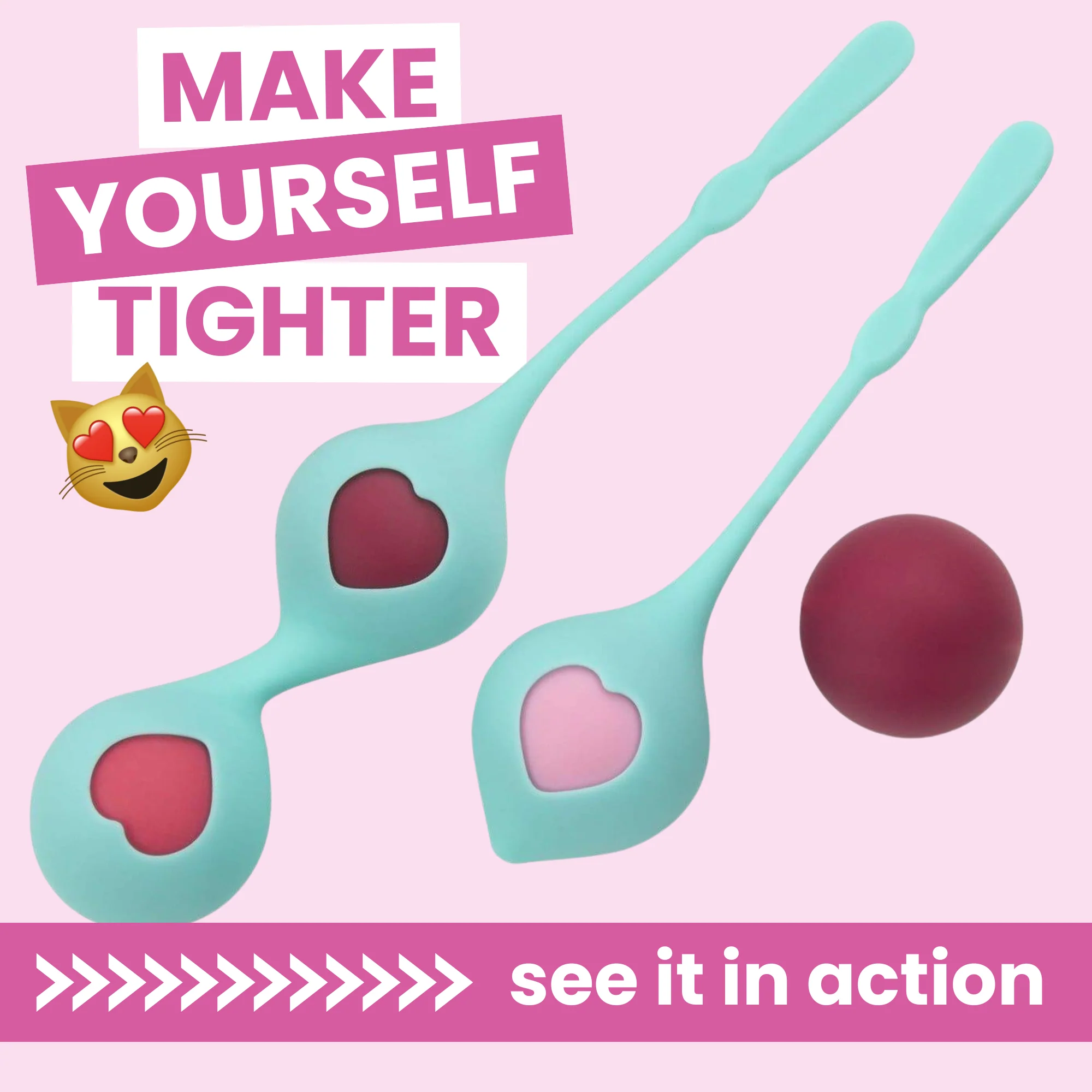 SORA Combination Duo Tone Kegel Ball and Pleasure Ball Exerciser Set