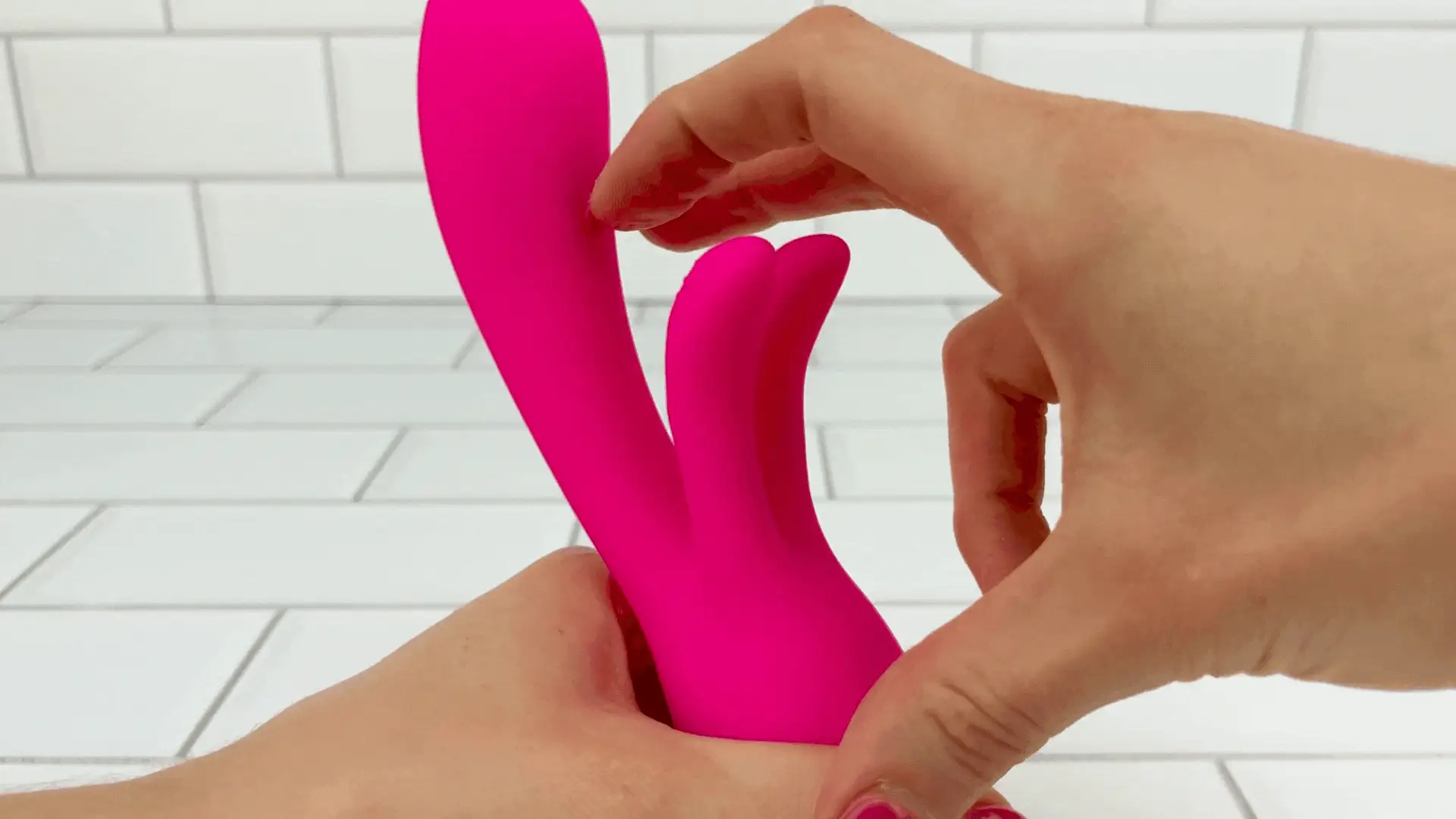 Silicone G-Spot Rabbit - Rubs Your Clit with Every Thrust!