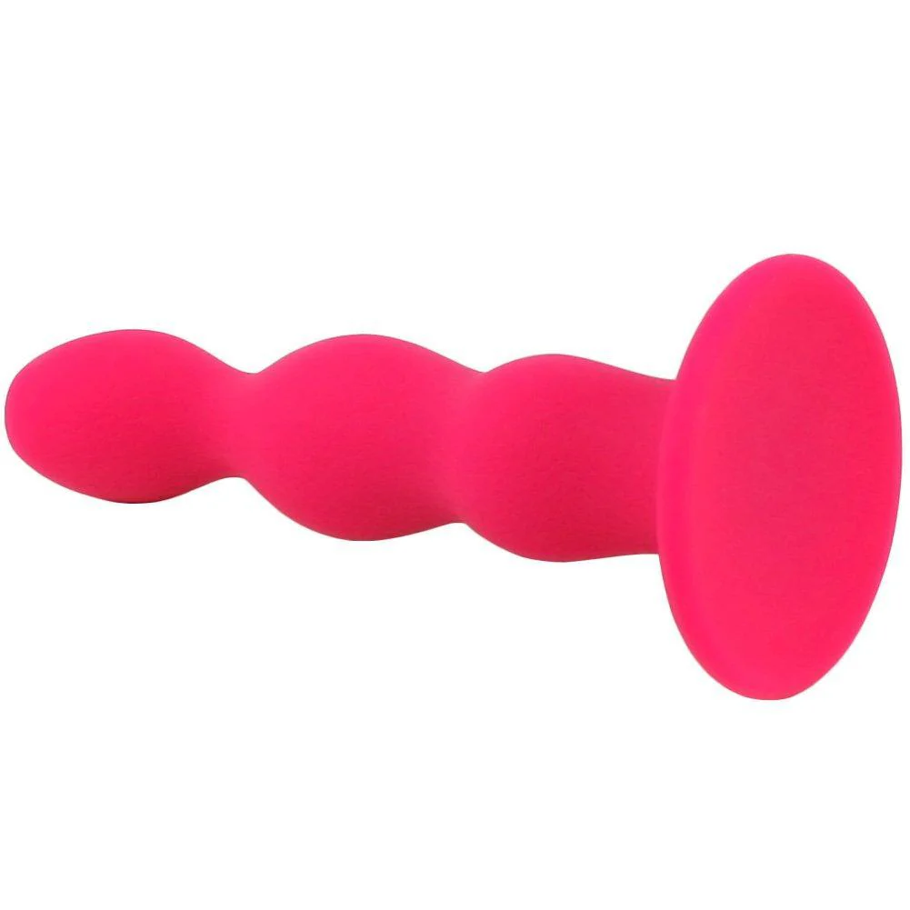 Bulbed Silicone Booty Love Anal Plug - Strong Suction Cup Base!
