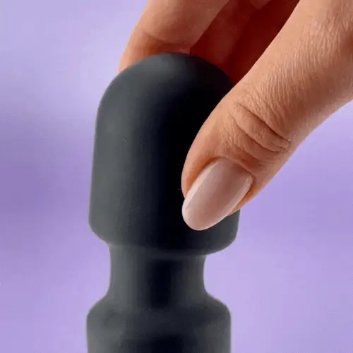 Personal Wand Massager Clit Stimulator Quiet & Small Vibrator - Solo or in Your Lover’s Hands (<45 dB)