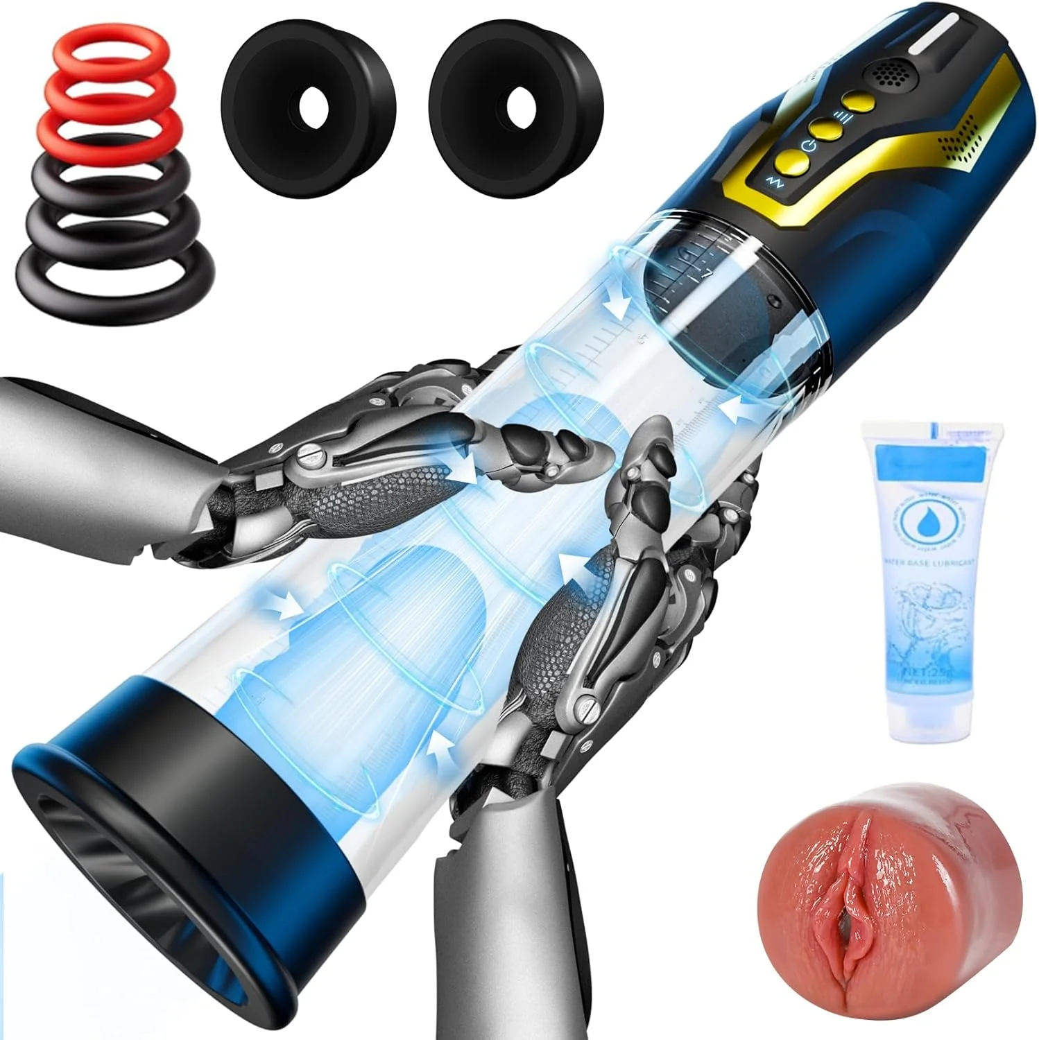 Intelligent Voice Control Penis Vacuum Pump with 4 Training Pressure & 4 Suction Modes