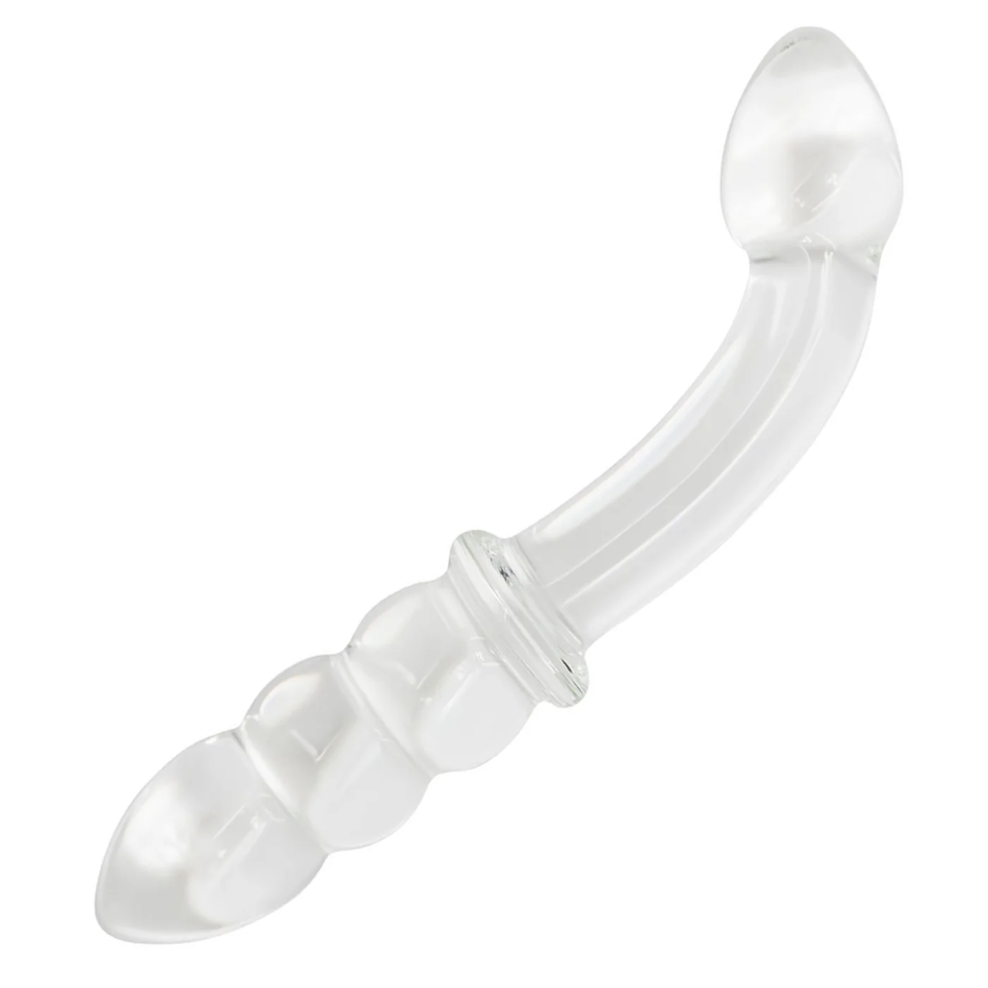 Dual-Ended Curved Glass G-Spot Dildo