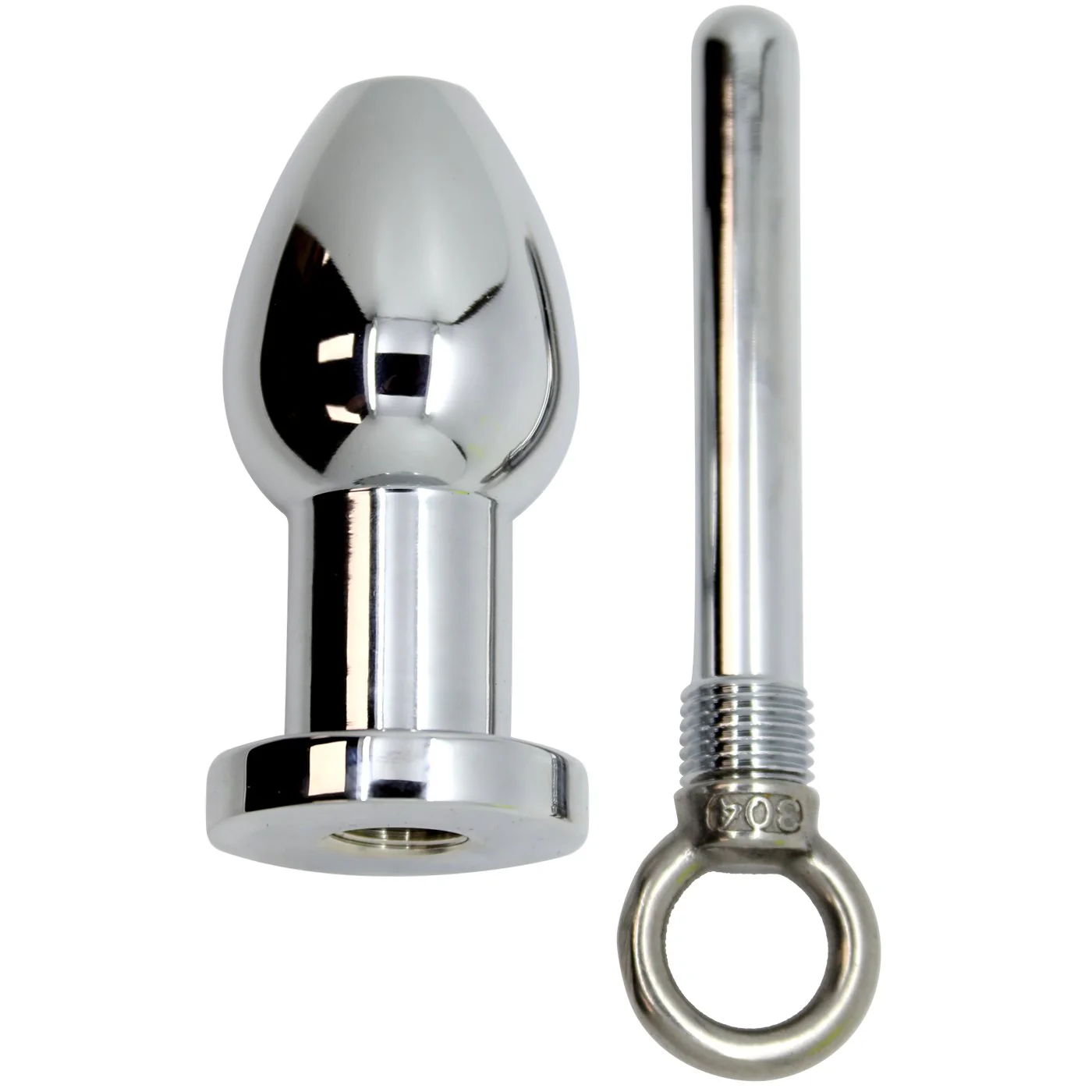 Thru Hole Enema Metal Butt Plug With Removable Core