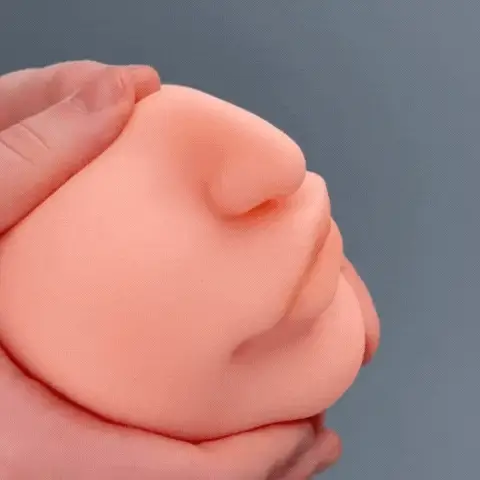 Britney - 7 Inch Tight Pocket Pussy Spreading with 3D Realistic Textured & Real Mouth Covered in Cum (1.41lbs)