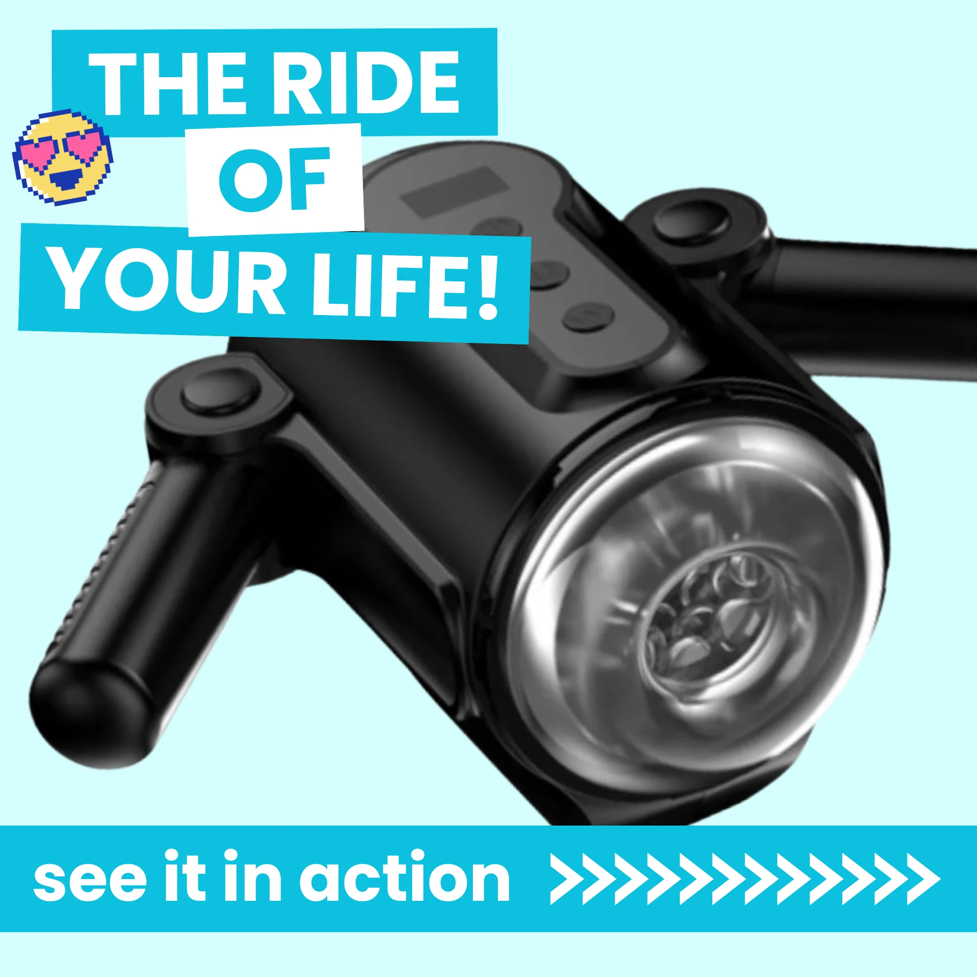 PLAY JOY Motorcycle Male Masturbator - 9 Thrusting and Vibrating Modes!