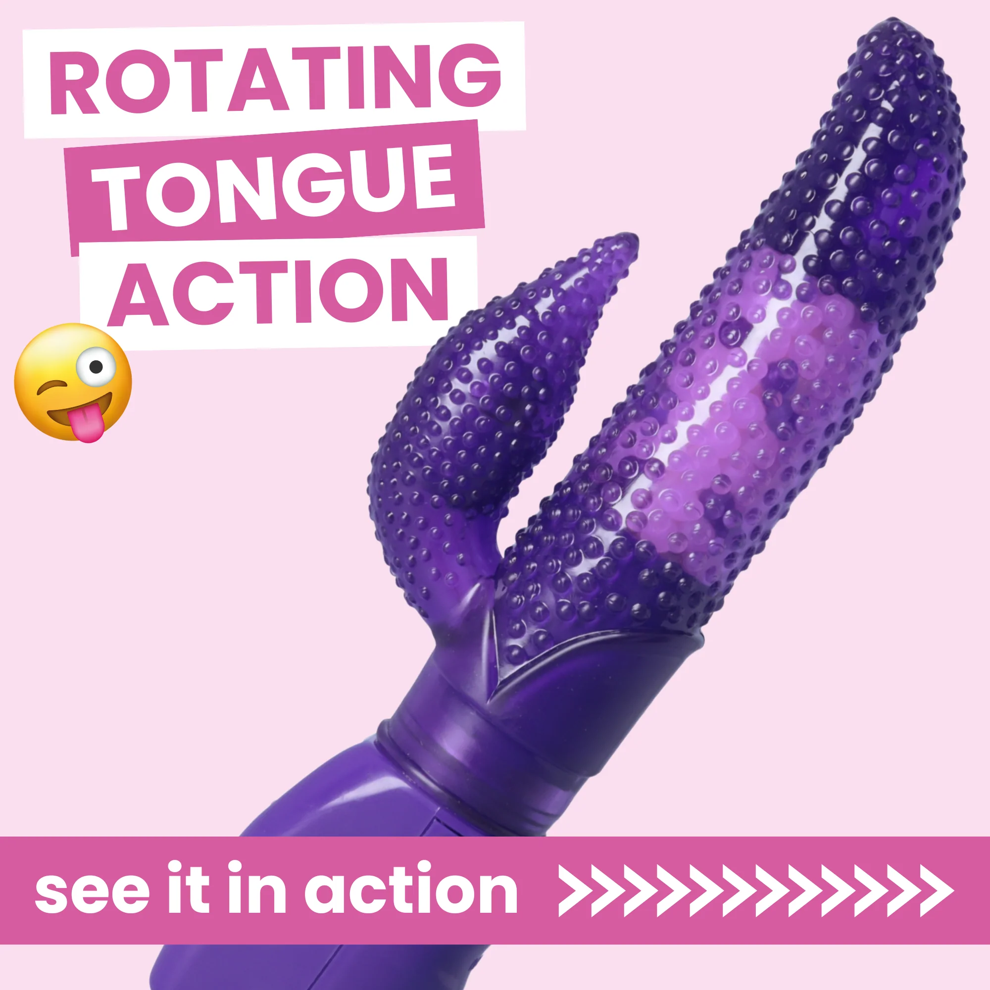 Dual-Action Rotating Tongue G-Spot Vibe