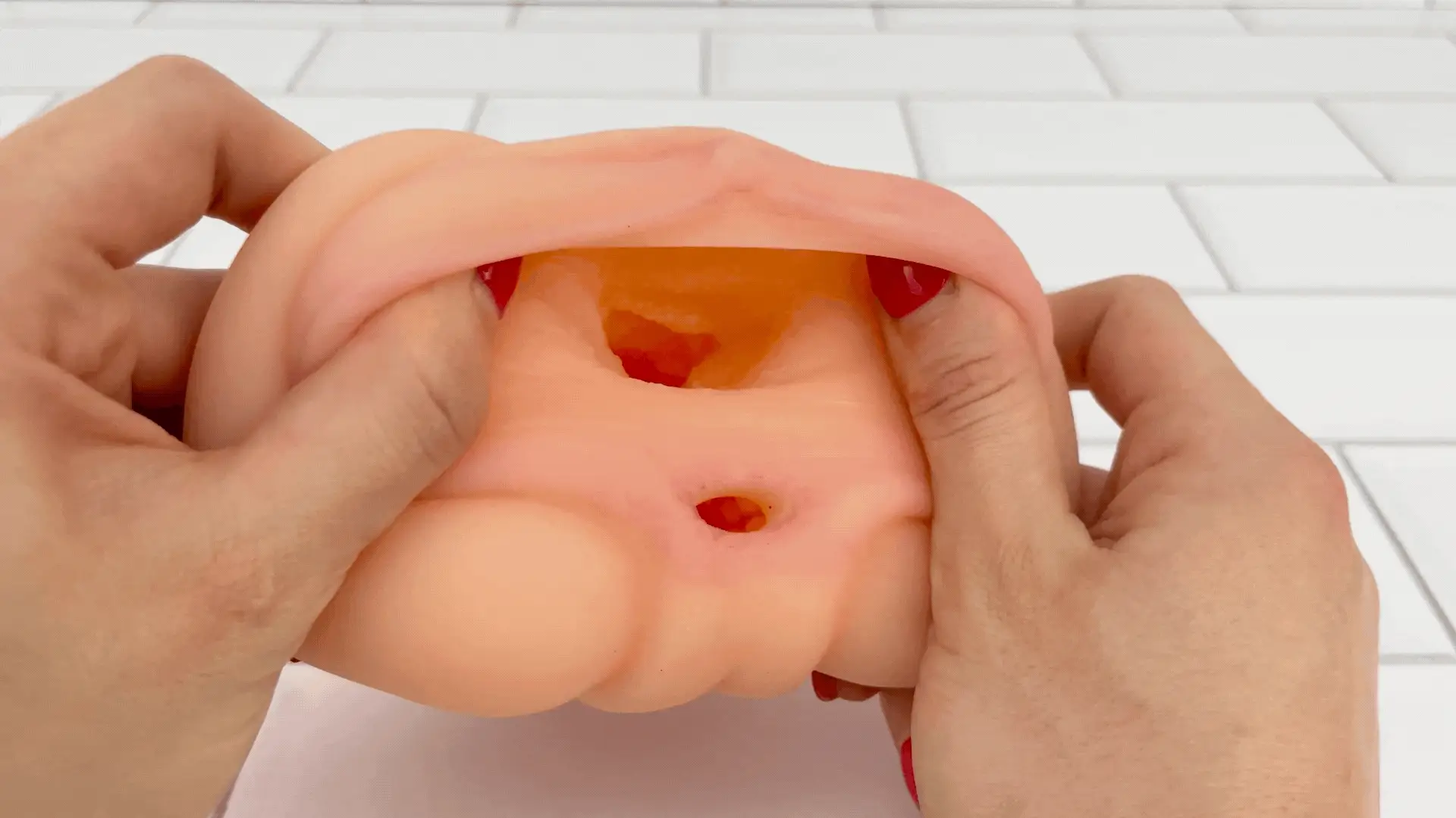 Realistic Easy Grip Dual Entry Pussy & Ass Masturbator