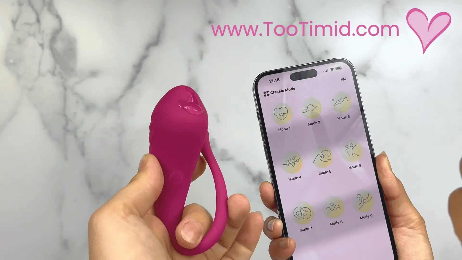 Vibrating G-Spot Egg Massager with Bluetooth App Control