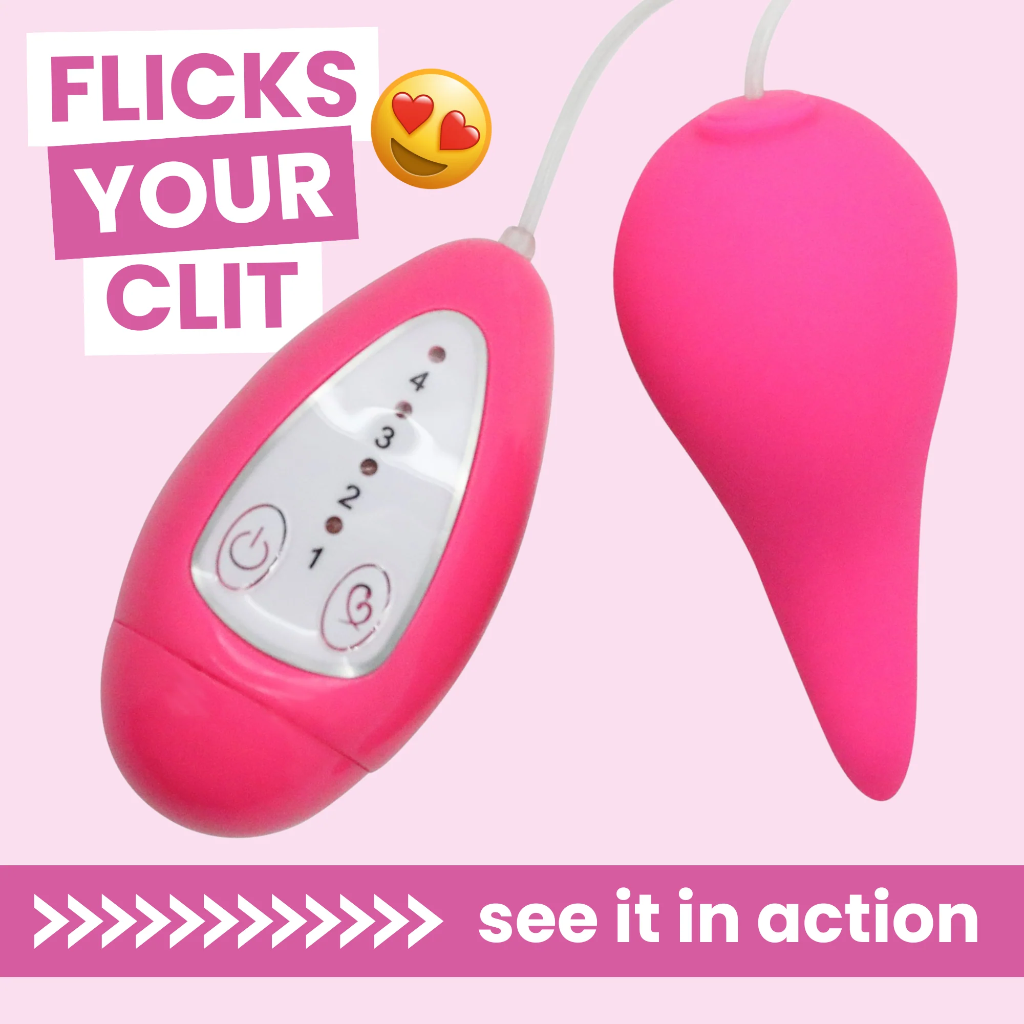 The Flutter Bullet - Flutters Against Clit with Powerful Vibes!