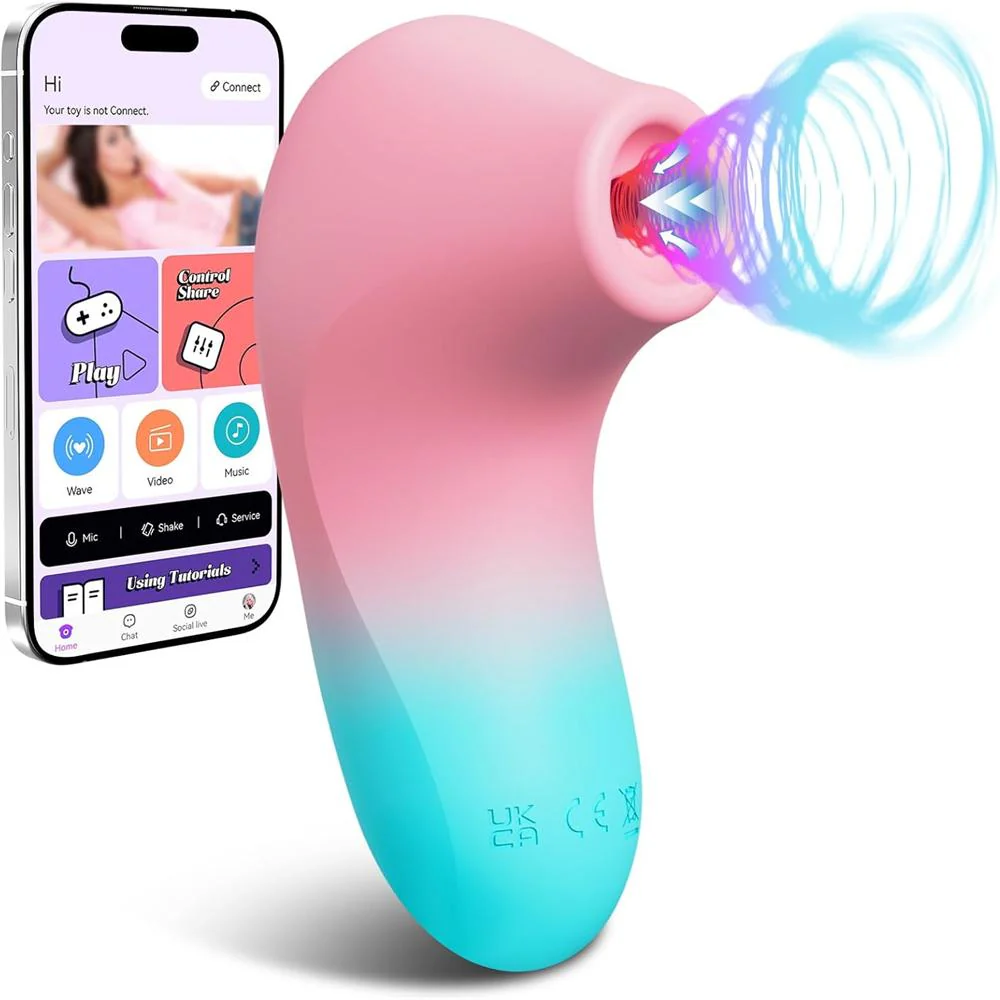 Tenera 2 – App Controlled Clit Suction Vibrator, Music/Video Syncing, Convenient Digital Display