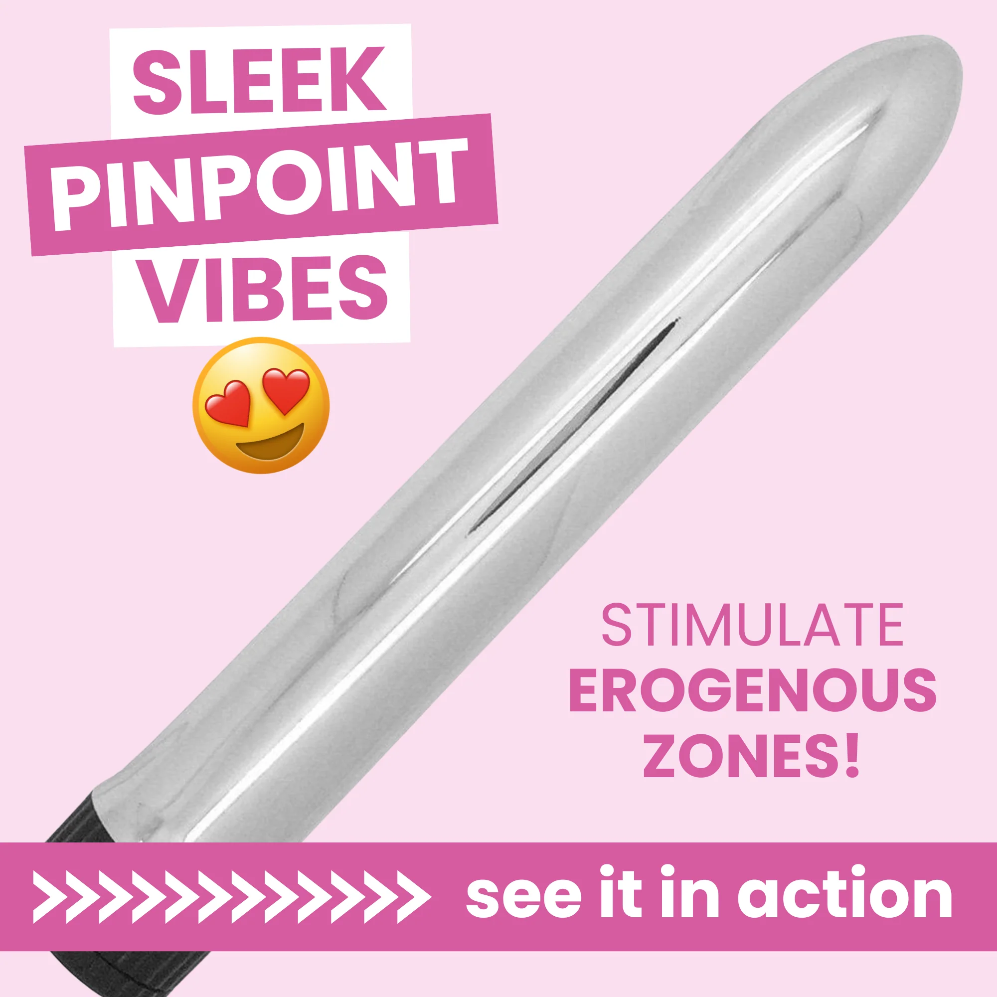 Lucky Silver - Sleek Pinpoint Vibrator