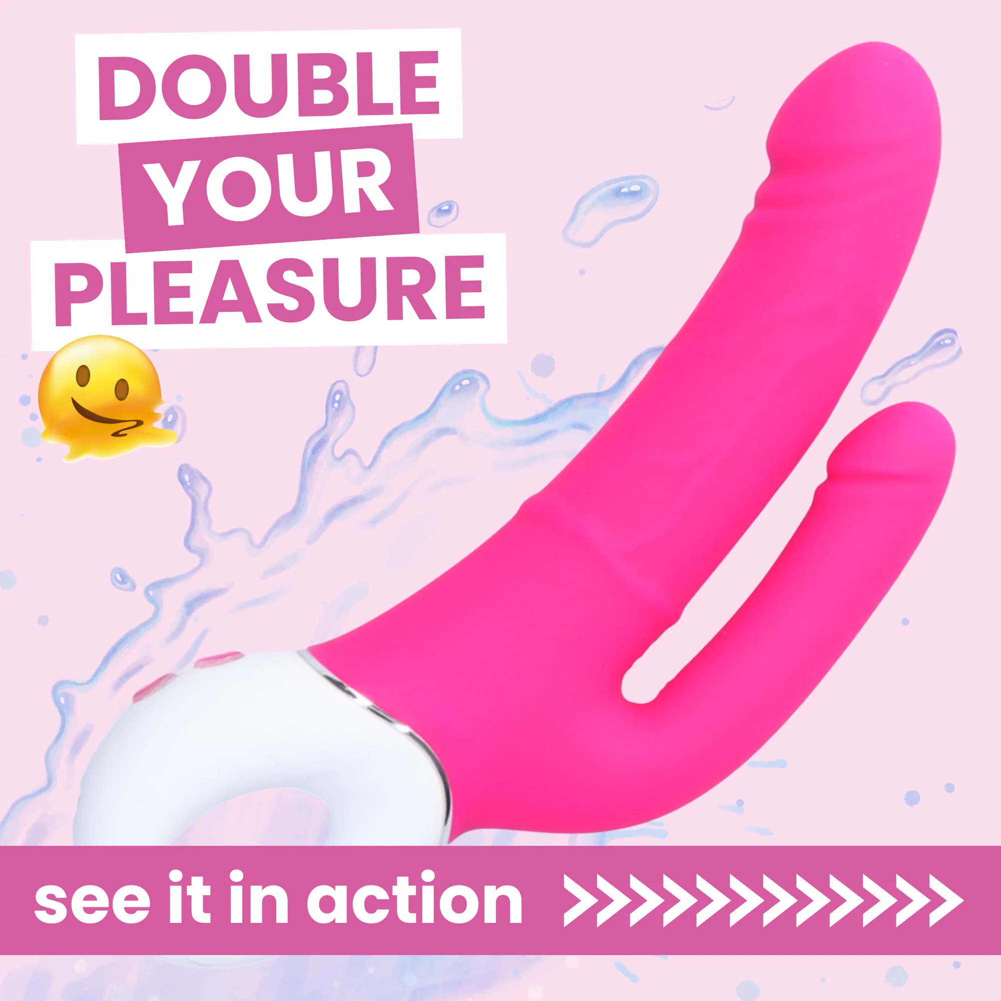 Waterproof Silicone Double Penetrating Vibe - Dual Motors!