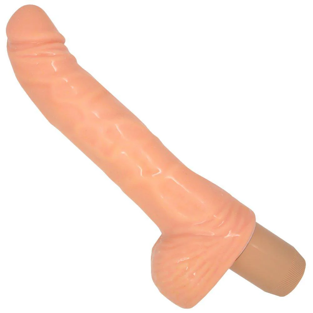 Curved Stud Bendable Vibrating Dildo