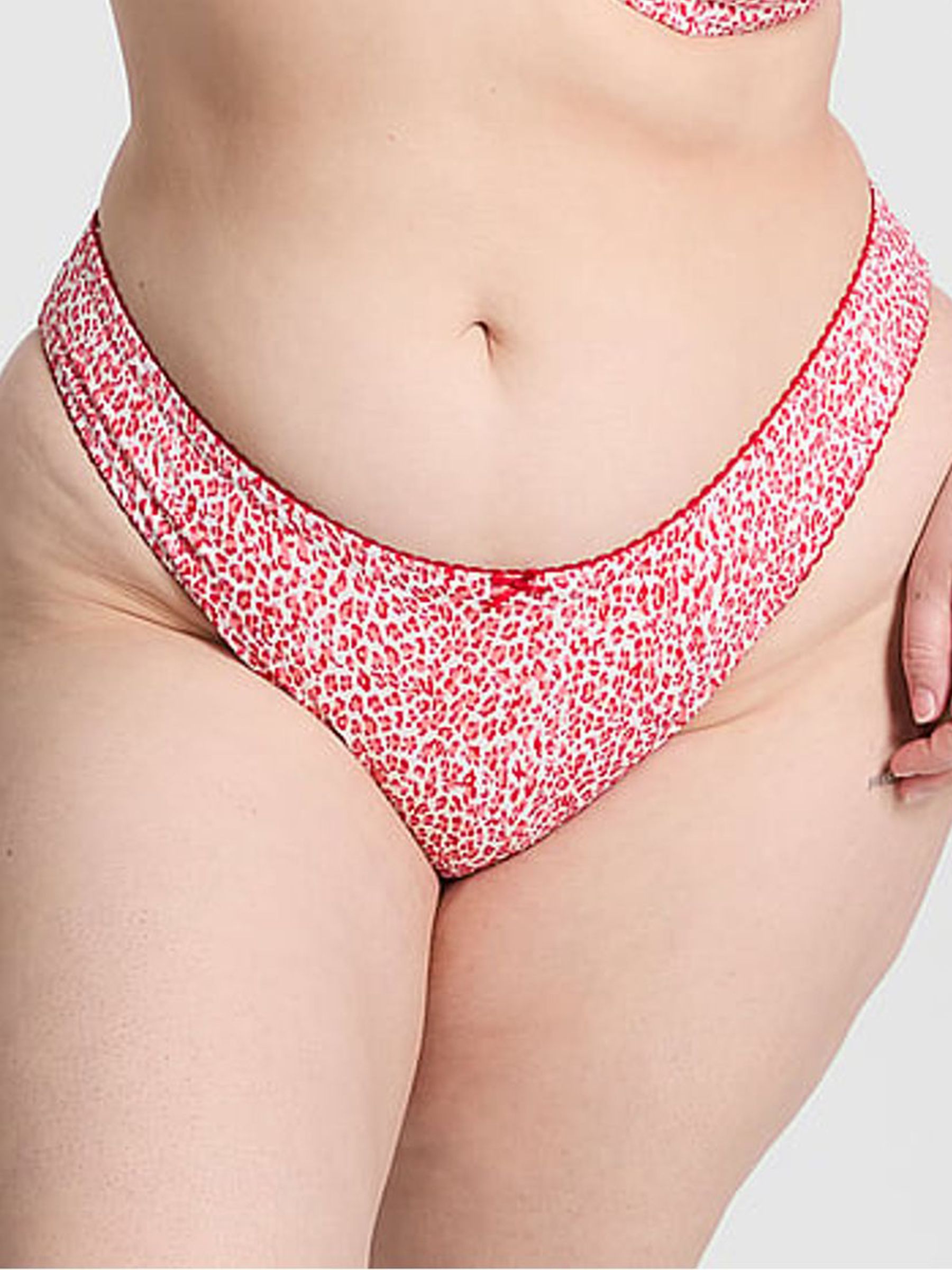 Red Leopard Brazilian Bikini Bottoms