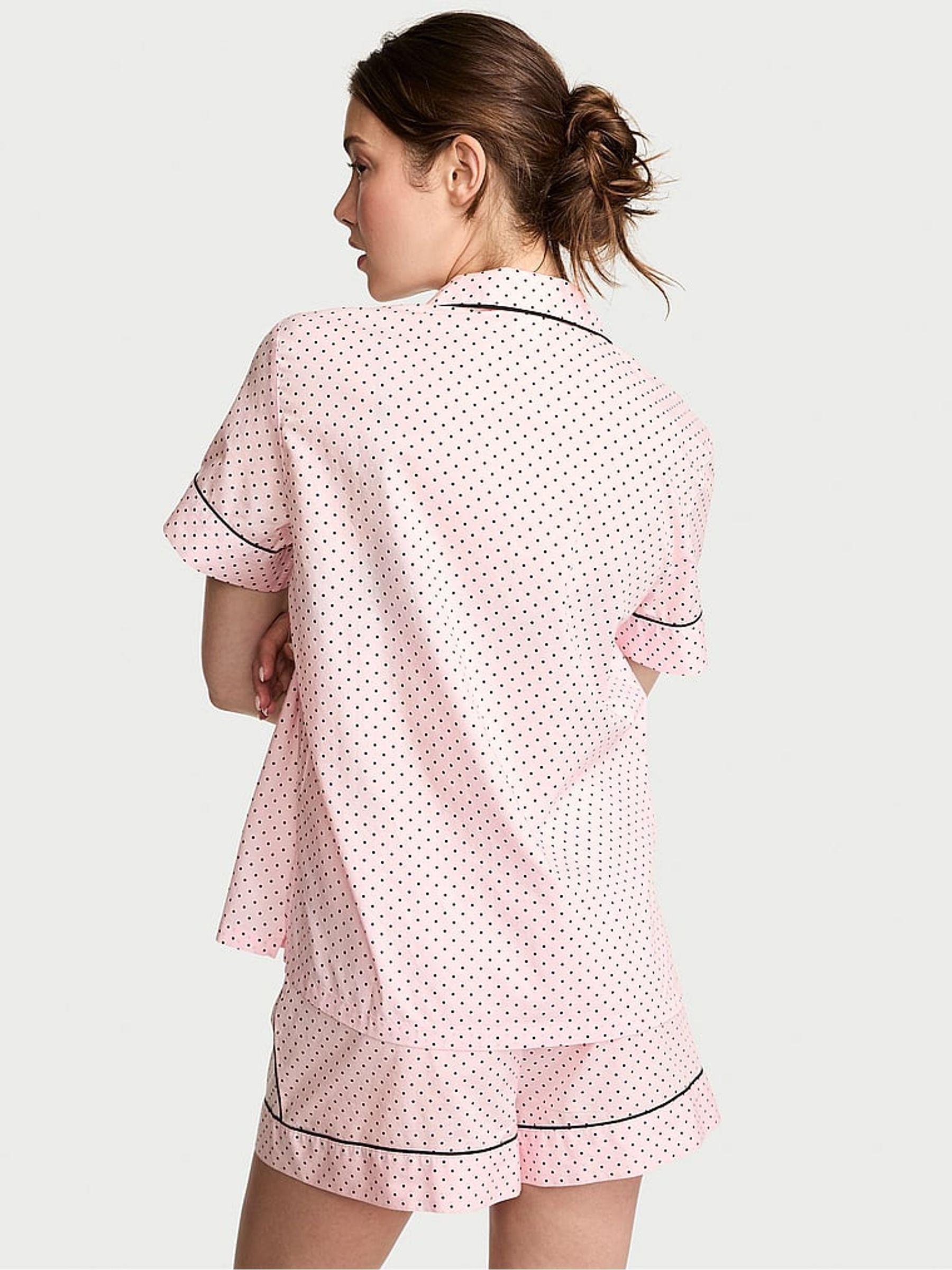 Angel Pink Dot Cotton Short Pyjama Set