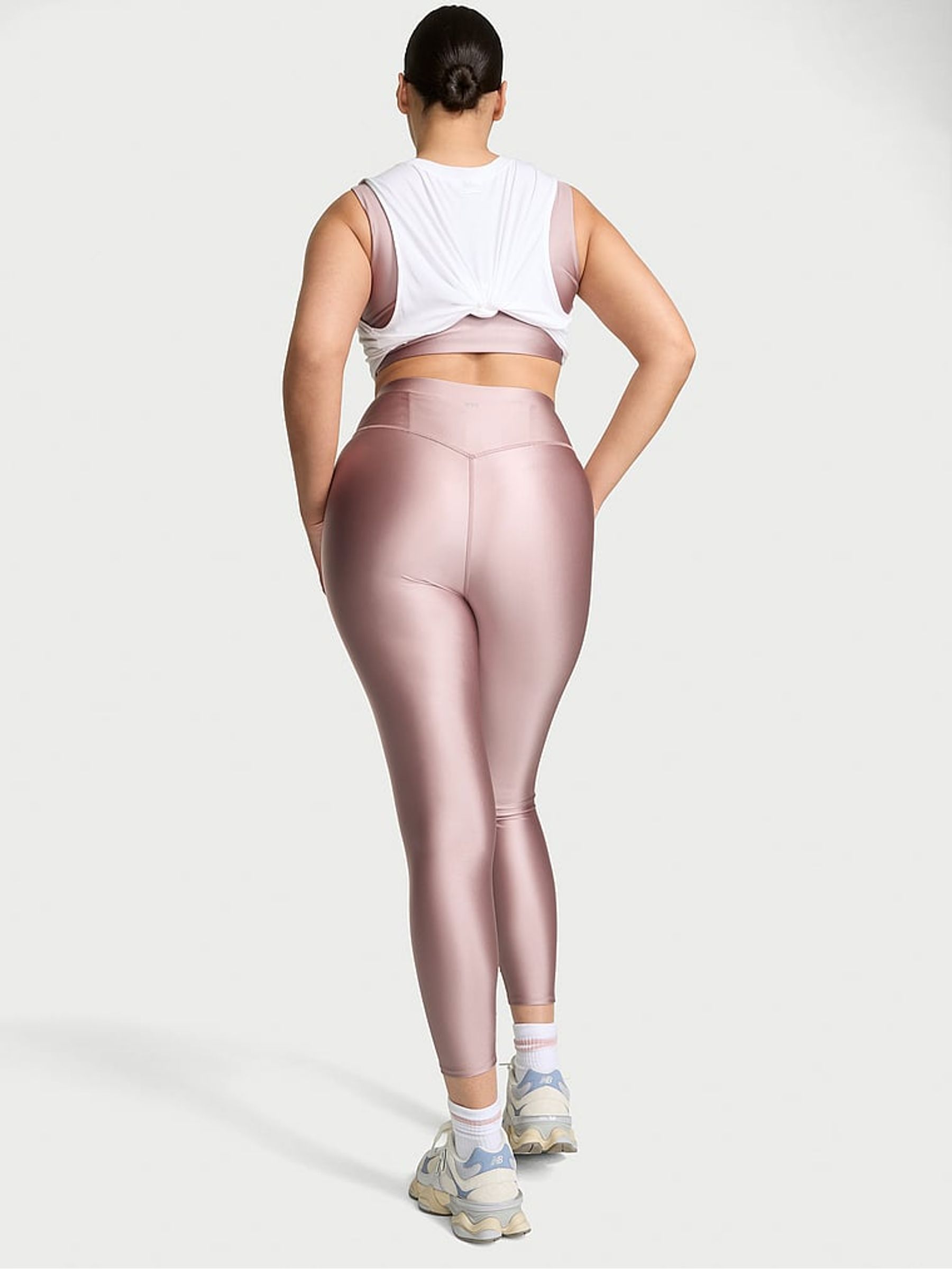 French Mauve Pink GlossyTech™ Leggings