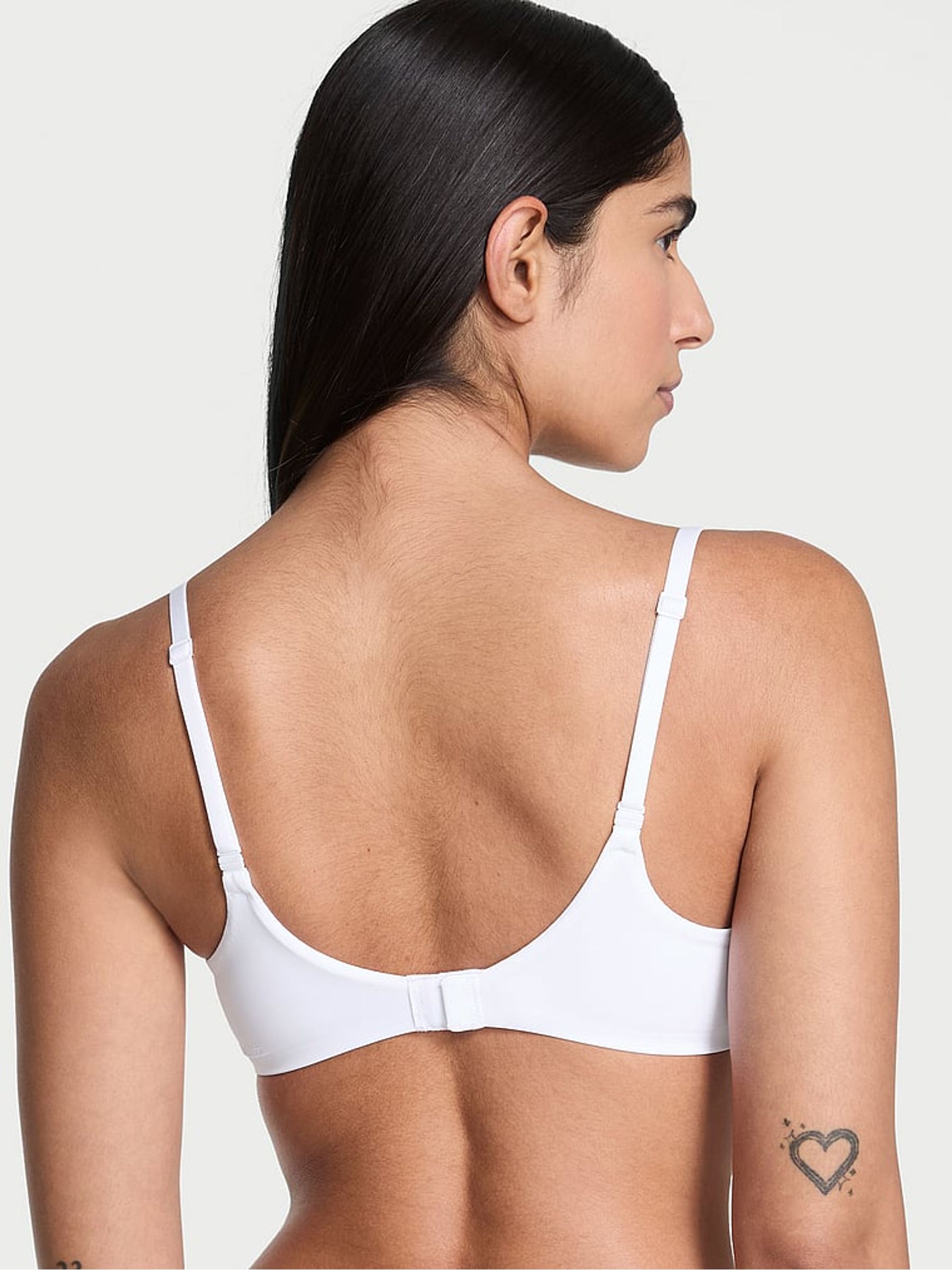 White Lightly Lined Demi Flexfactor Bra