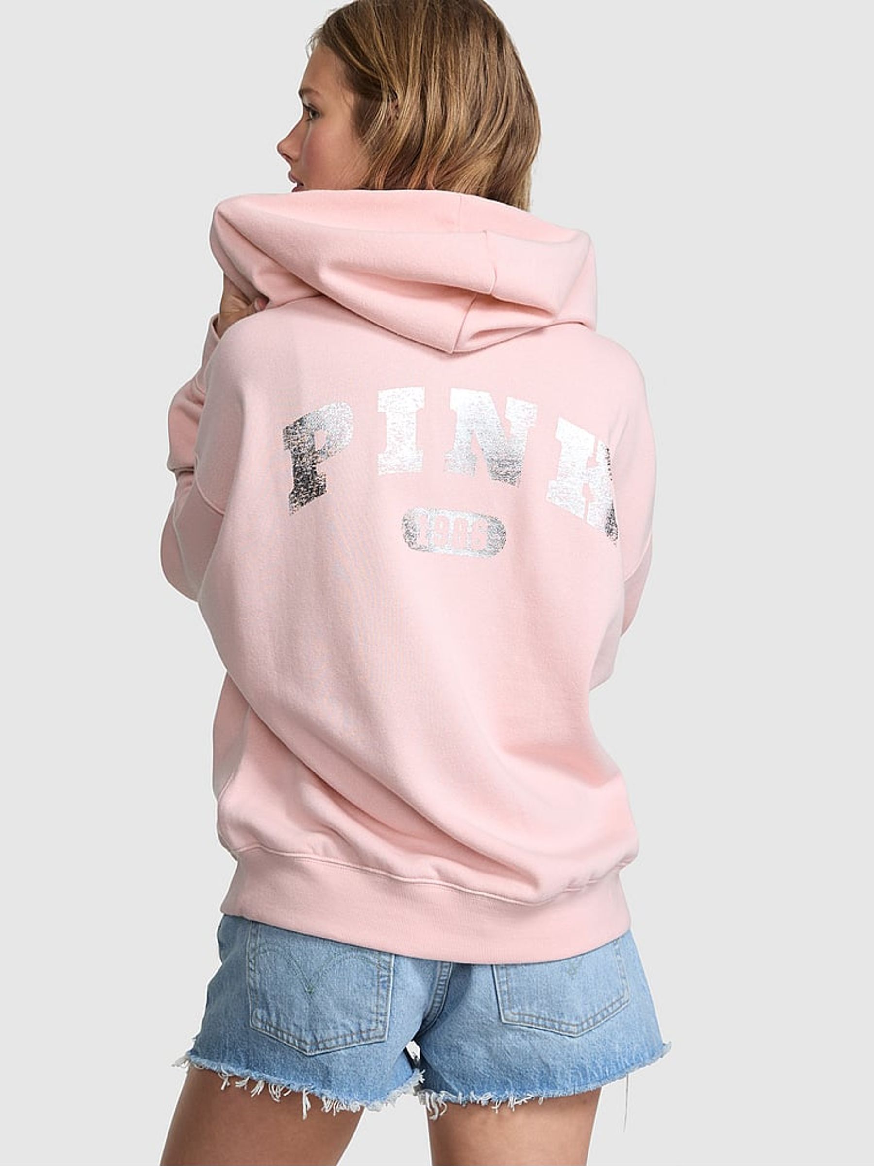 Dollhouse Pink Full Zip Fleece Hoodie
