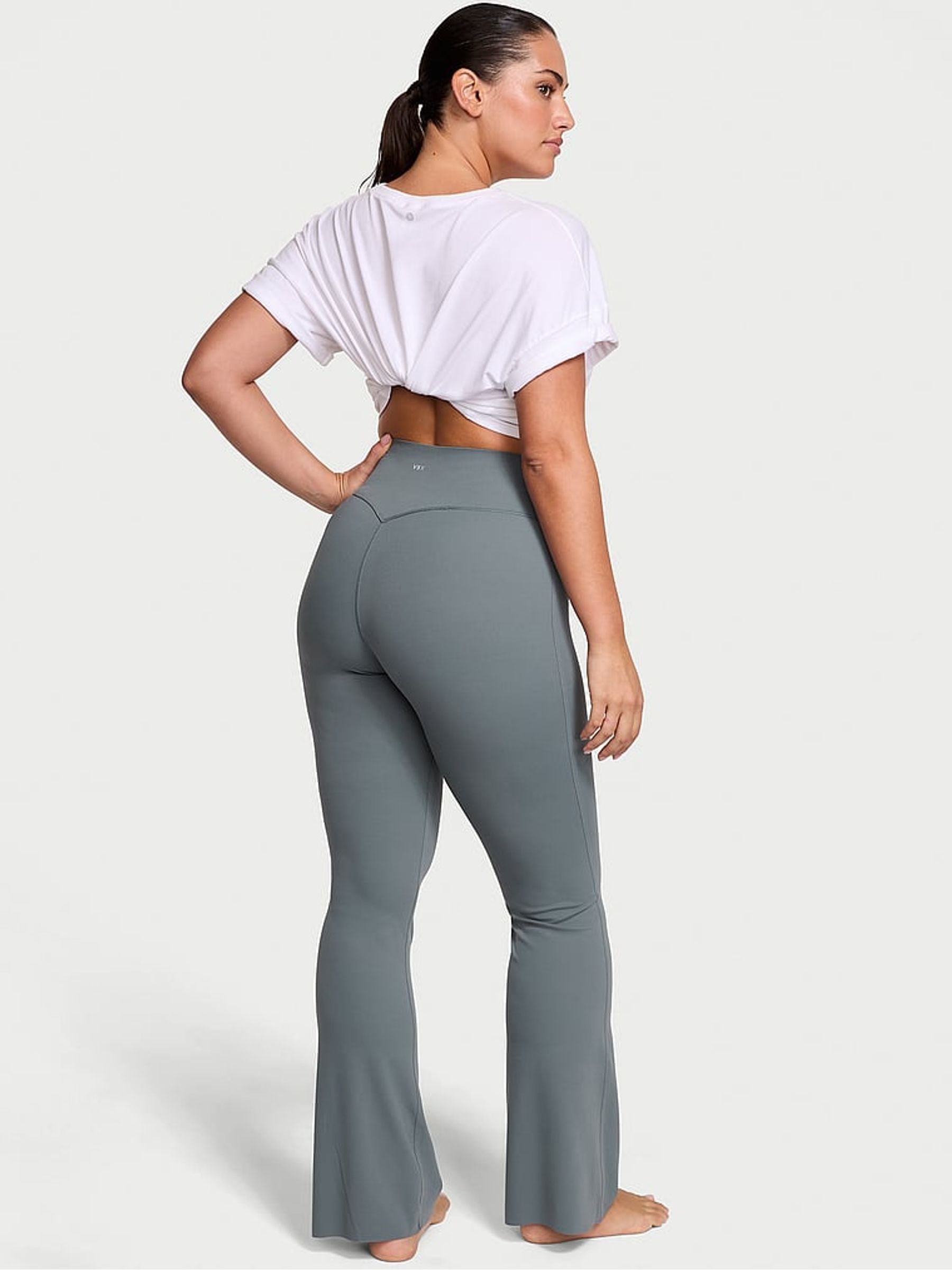 Dark Steel Grey Elevate™ Stretch Flare Leggings