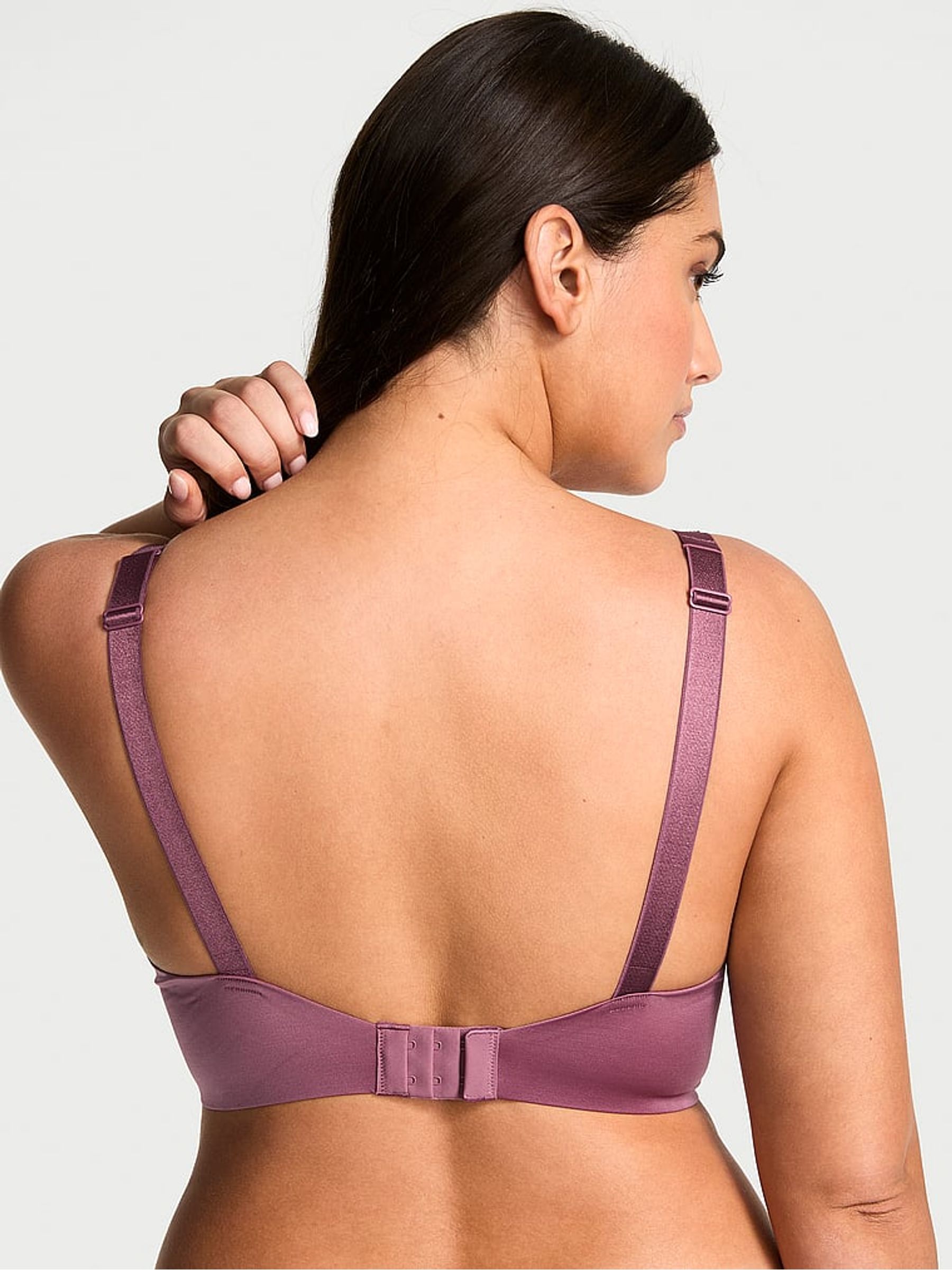 Purple Vapor Ombre Lightly Lined Demi Shine Strap Bra