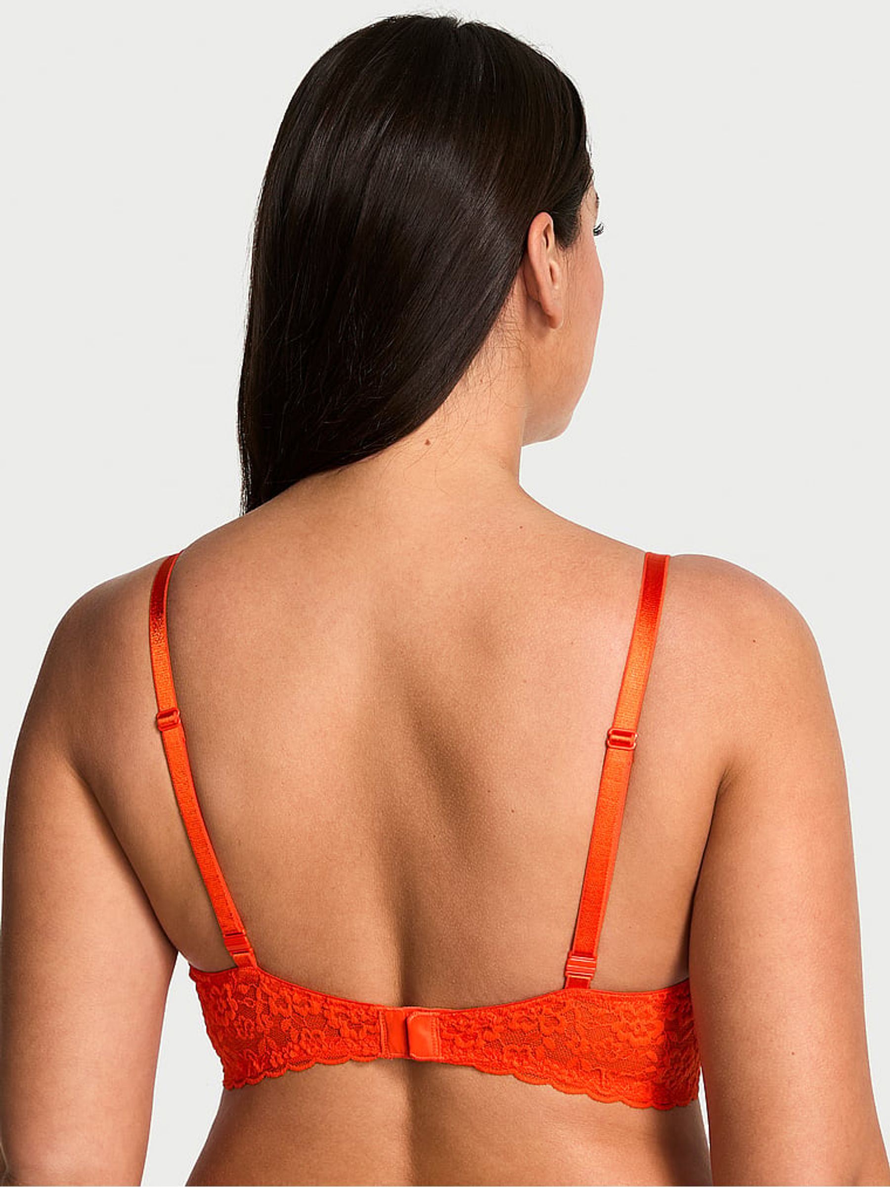 Wild Orange Unlined Demi Sexy Tee Lace Bra