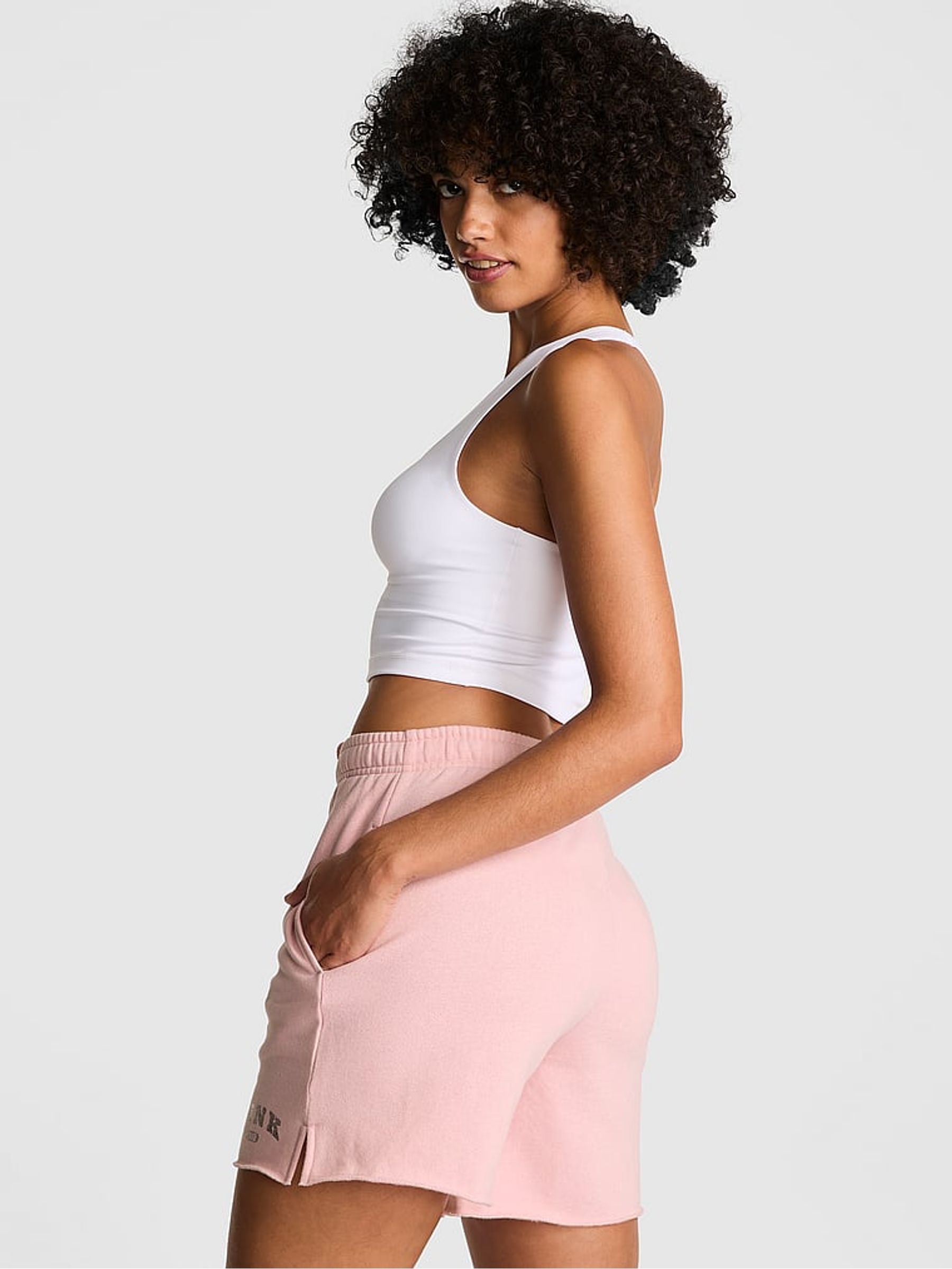 Dollhouse Pink Fleece Shorts